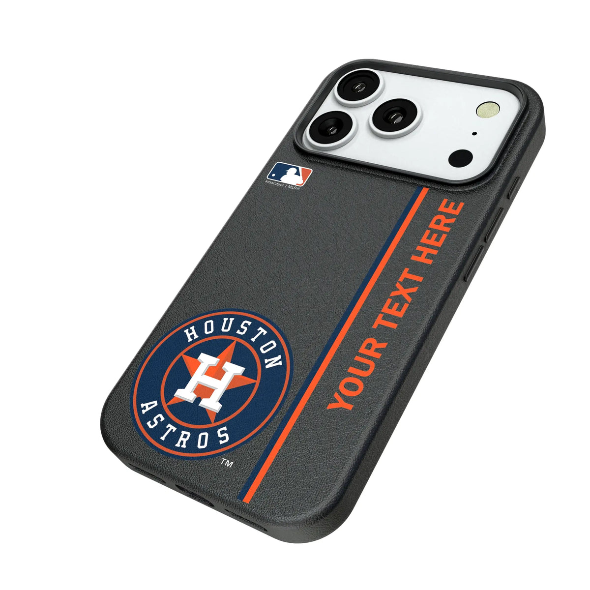 Houston Astros Personalized Sidebard iPhone MagSafe Compatible Phone Case for Apple iPhone - Isometric View#Device_iPhone 18 Pro