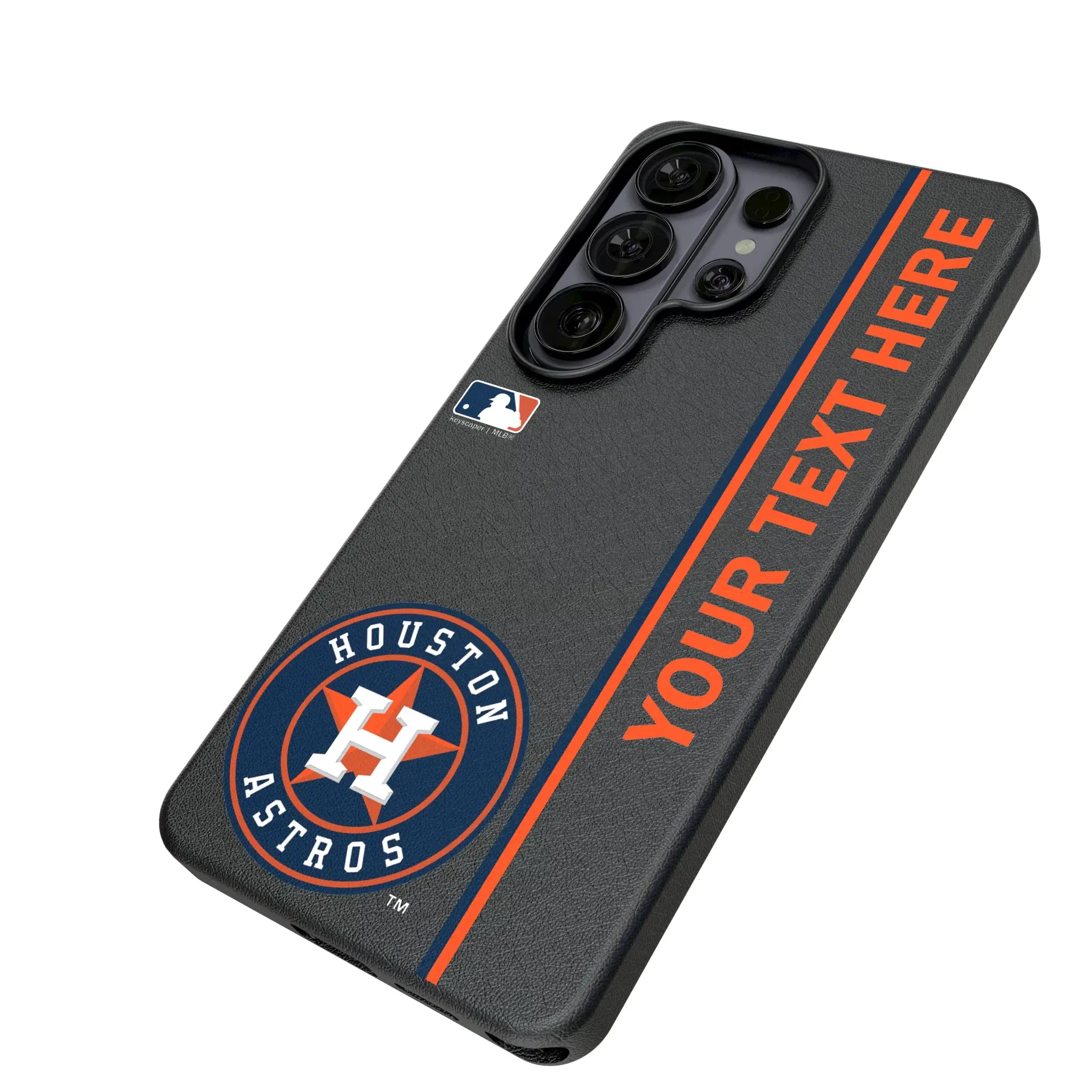 Houston Astros Personalized Sidebard Galaxy MagSafe Compatible Phone Case for Samsung Galaxy - Isometric View#Device_Galaxy S26 Ultra