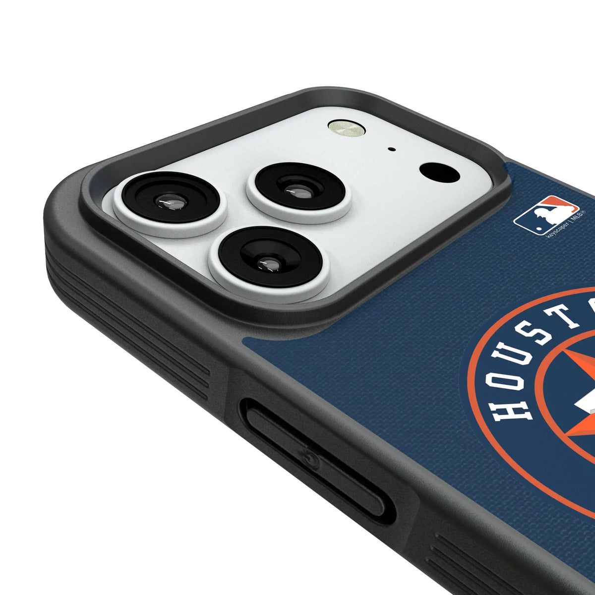 Houston Astros Personalized Stripe iPhone Bump Phone Case for Apple iPhone - Detail#Device_iPhone 18 Pro
