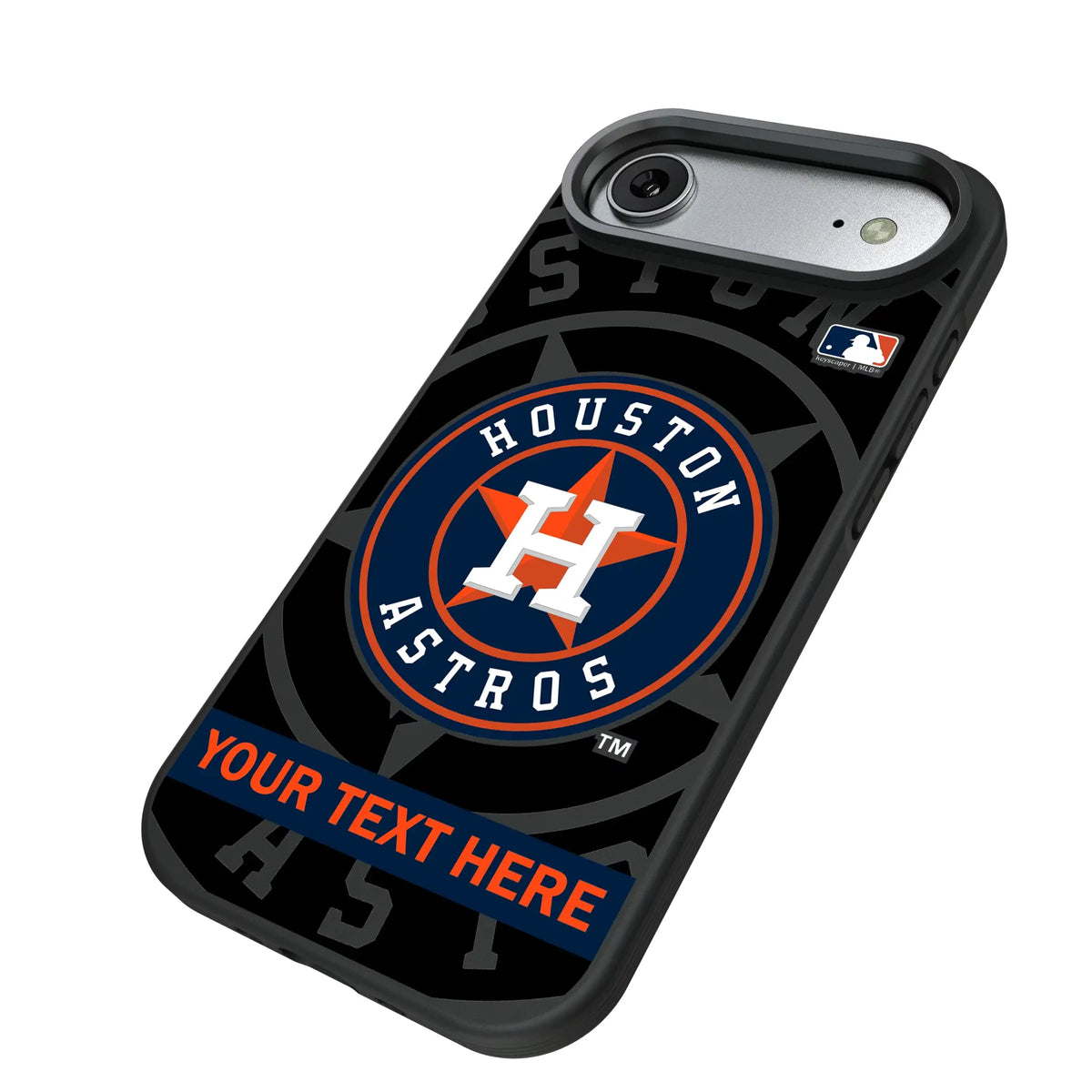 Houston Astros Personalized Tilt iPhone Bump Phone Case for Apple iPhone - Isometric View#Device_iPhone Air