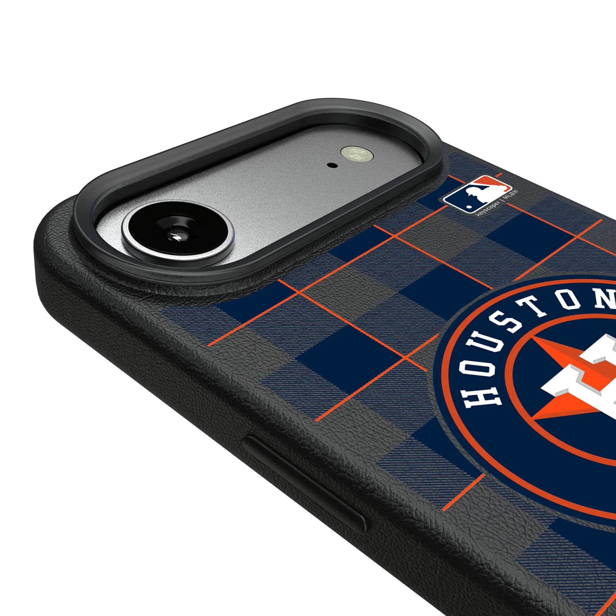 Houston Astros Plaid iPhone MagSafe Compatible Phone Case for Apple iPhone - Detail#Device_iPhone Air