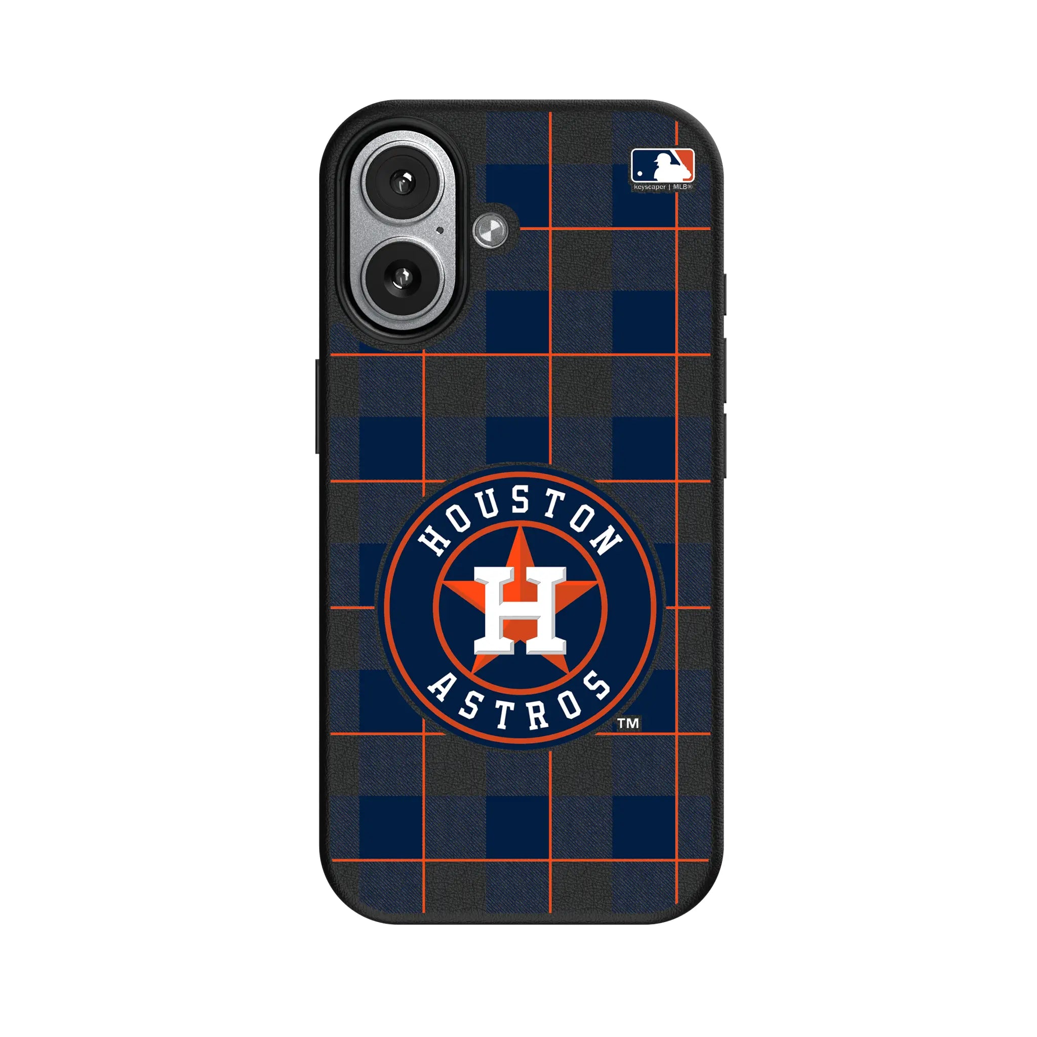 Houston Astros Plaid iPhone MagSafe Compatible Phone Case for Apple iPhone#Device_iPhone 17