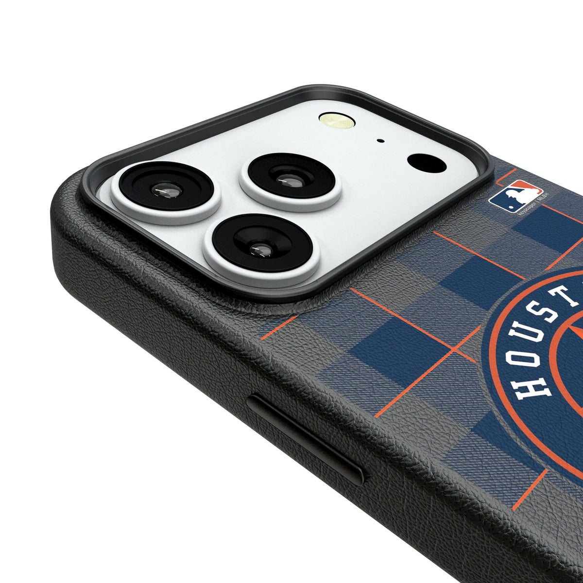 Houston Astros Plaid iPhone MagSafe Compatible Phone Case for Apple iPhone - Detail#Device_iPhone 18 Pro