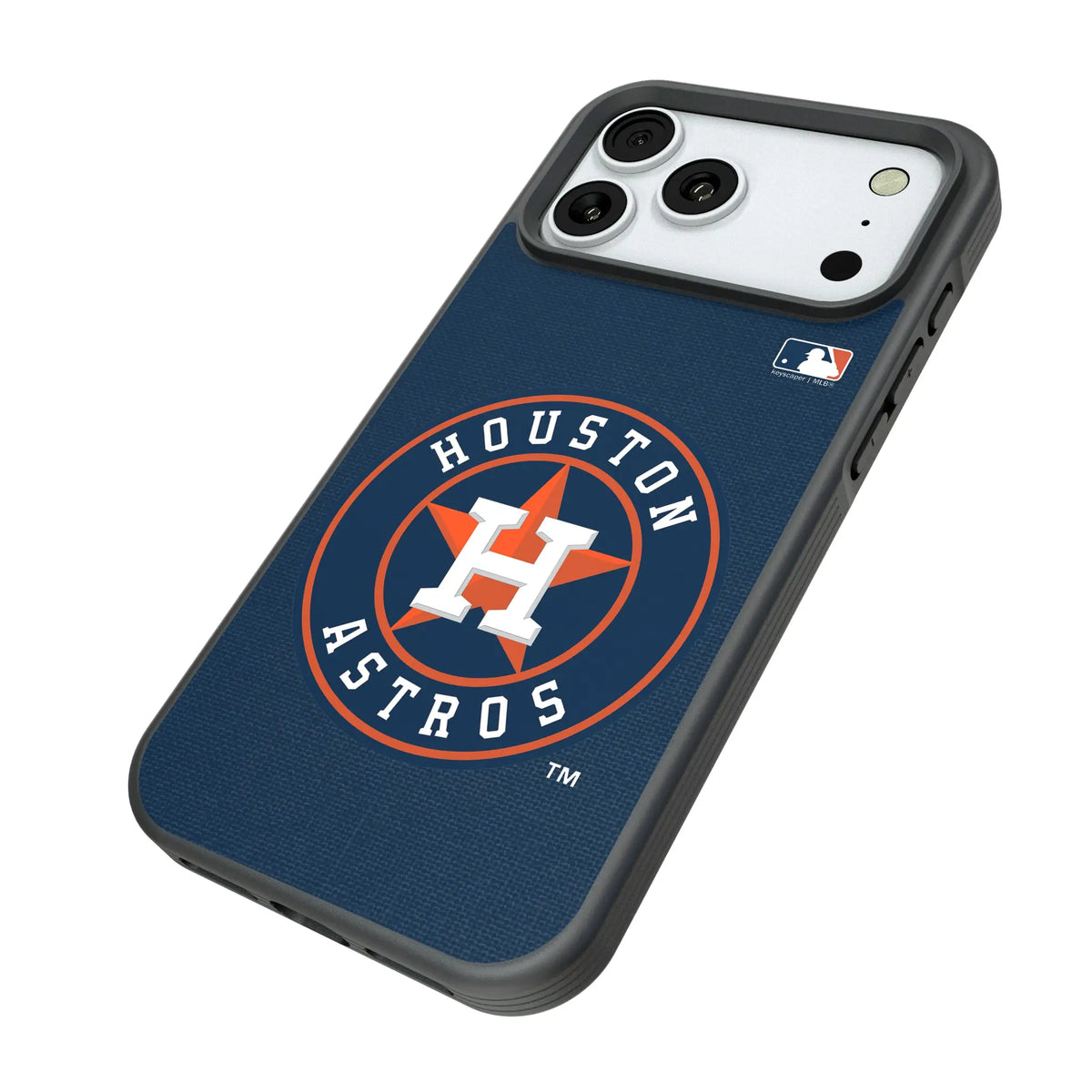 Houston Astros Solid iPhone Bump Phone Case for Apple iPhone - Isometric View#Device_iPhone 18 Pro Max