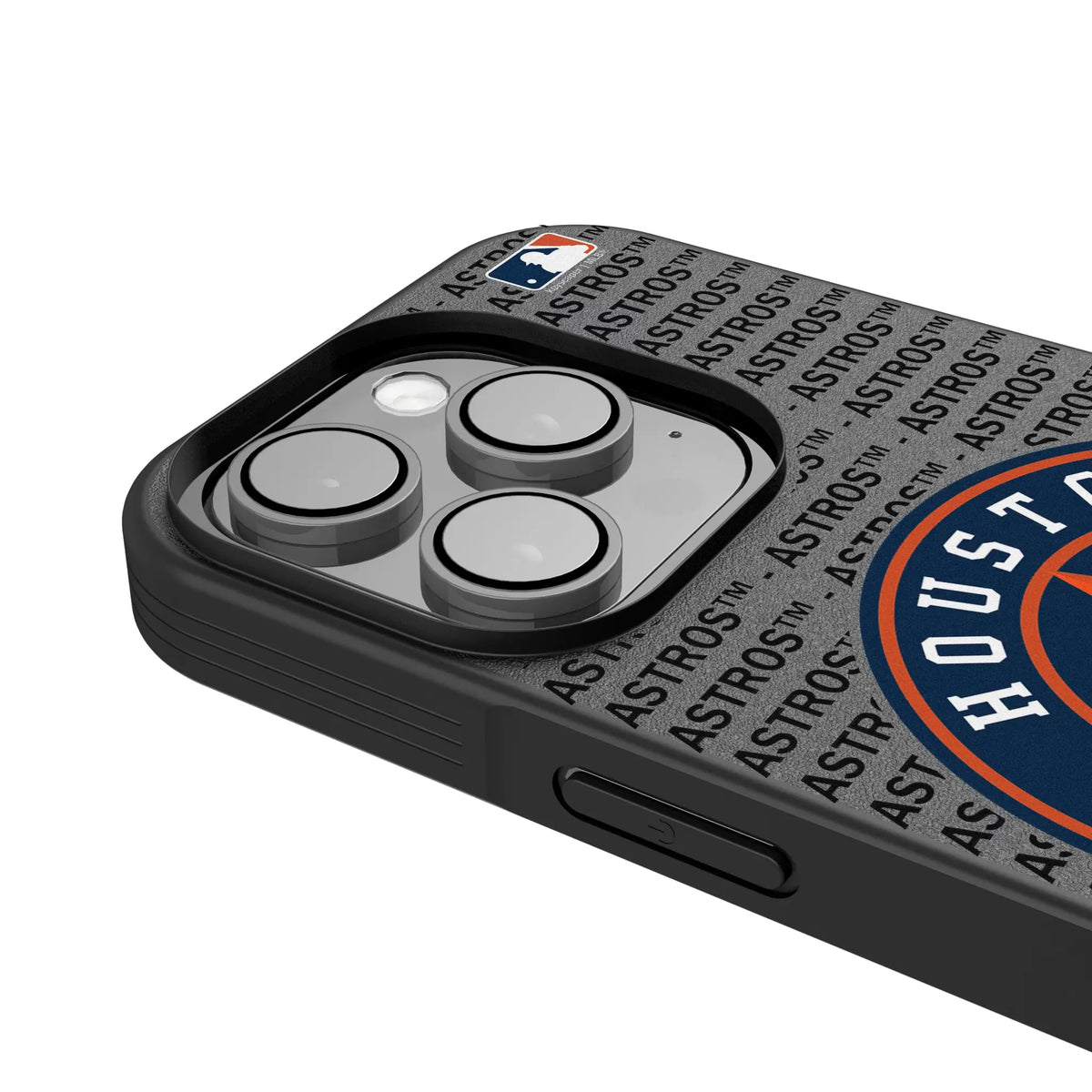 Houston Astros Text Backdrop iPhone Bump Phone Case for Apple iPhone - Detail
