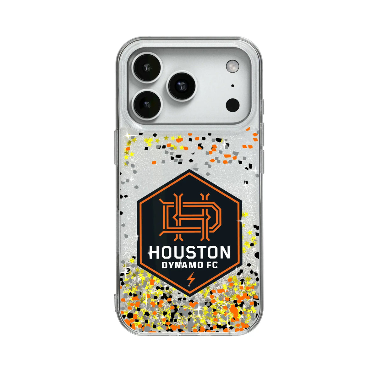 Houston Dynamo Confetti Glitter Phone Case for Apple iPhone