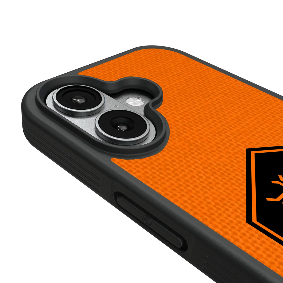 Houston Dynamo Diagonal Stripe iPhone Bump Phone Case for Apple iPhone - Detail#Device_iPhone 17