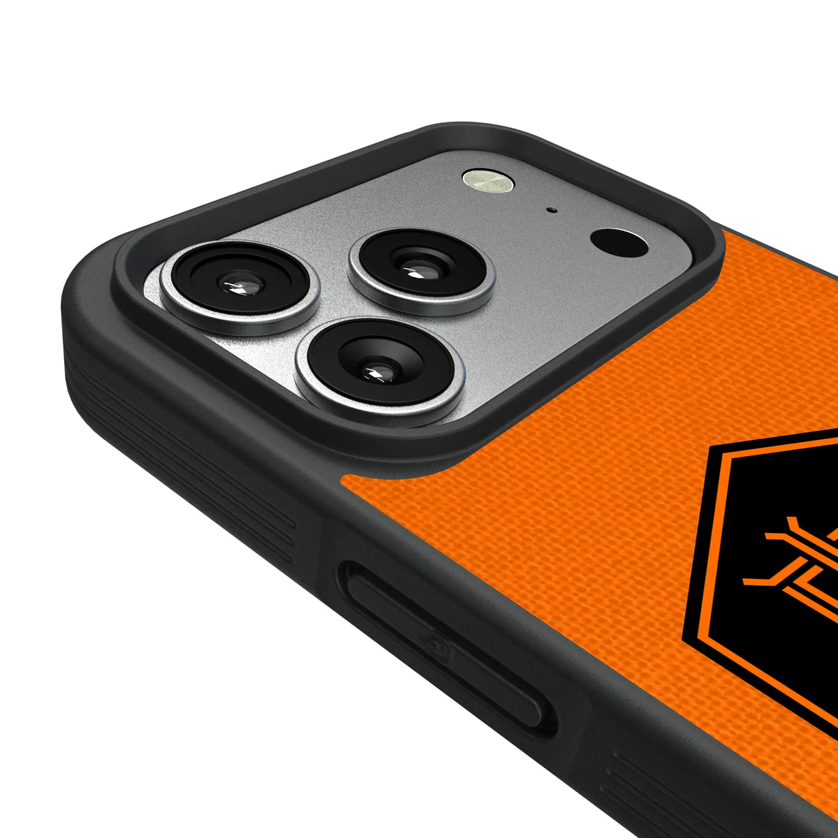 Houston Dynamo Diagonal Stripe iPhone Bump Phone Case for Apple iPhone - Detail#Device_iPhone 17 Pro