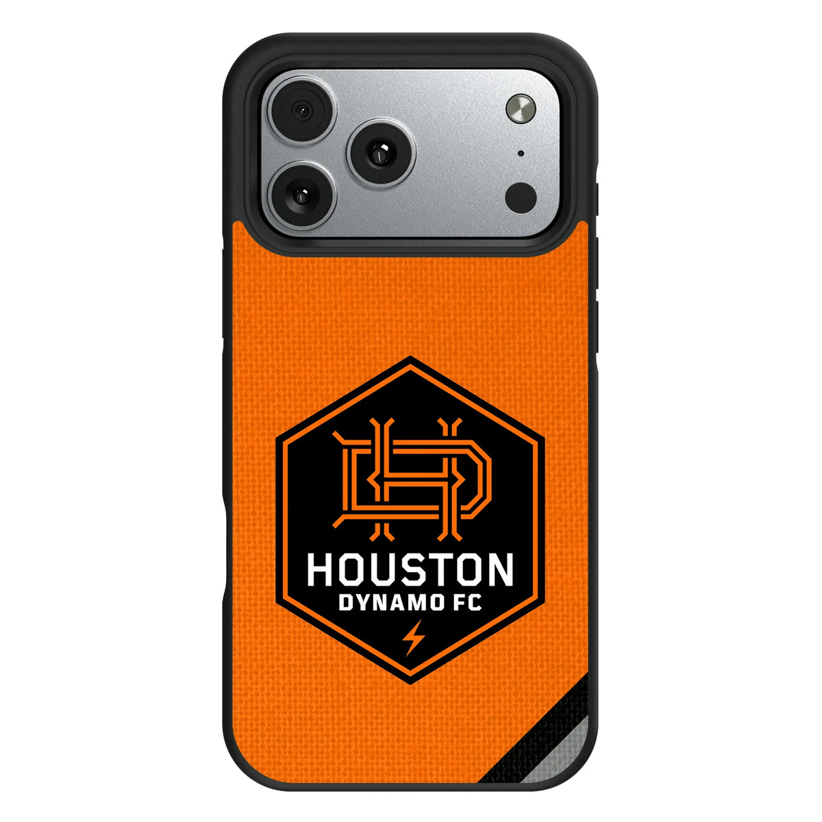 Houston Dynamo Diagonal Stripe iPhone Bump Phone Case for Apple iPhone#Device_iPhone 17 Pro Max