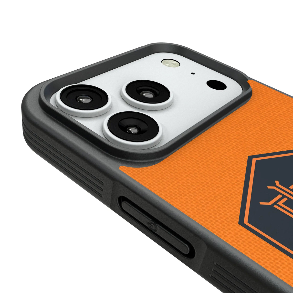 Houston Dynamo Diagonal Stripe iPhone Bump Phone Case for Apple iPhone - Detail#Device_iPhone 18 Pro