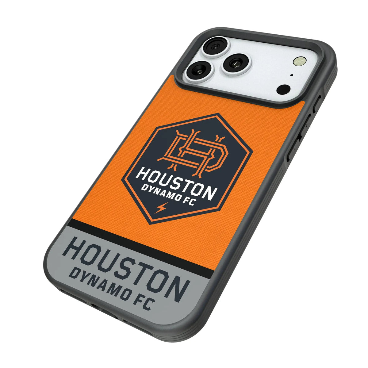 Houston Dynamo Endzone Solid iPhone Bump Phone Case for Apple iPhone - Isometric View#Device_iPhone 18 Pro Max