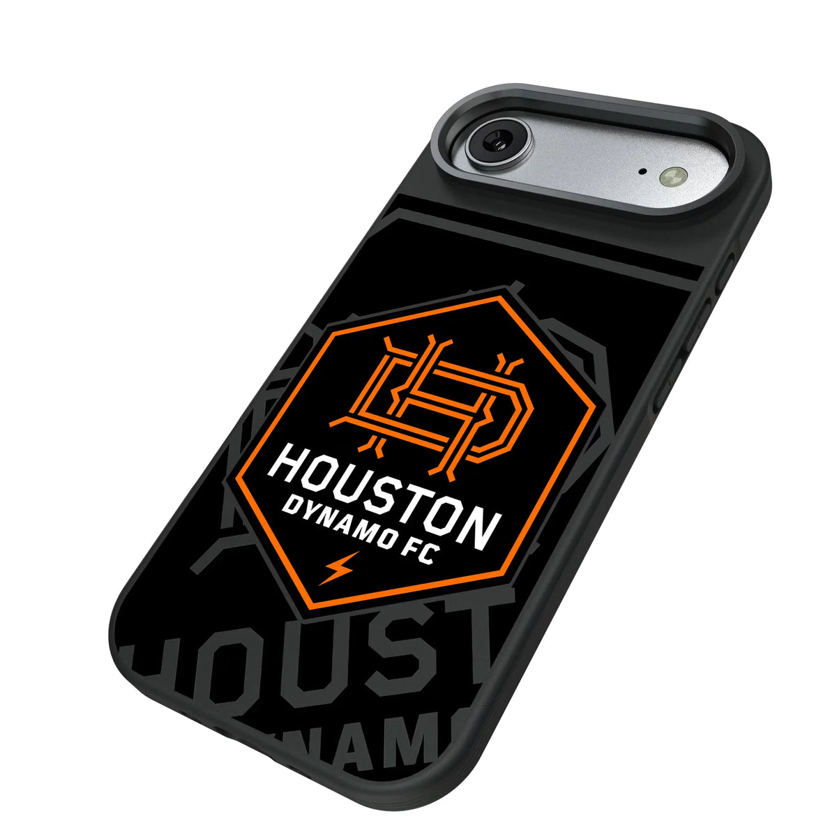 Houston Dynamo Monocolor Tilt iPhone Bump Phone Case for Apple iPhone - Isometric View#Device_iPhone Air