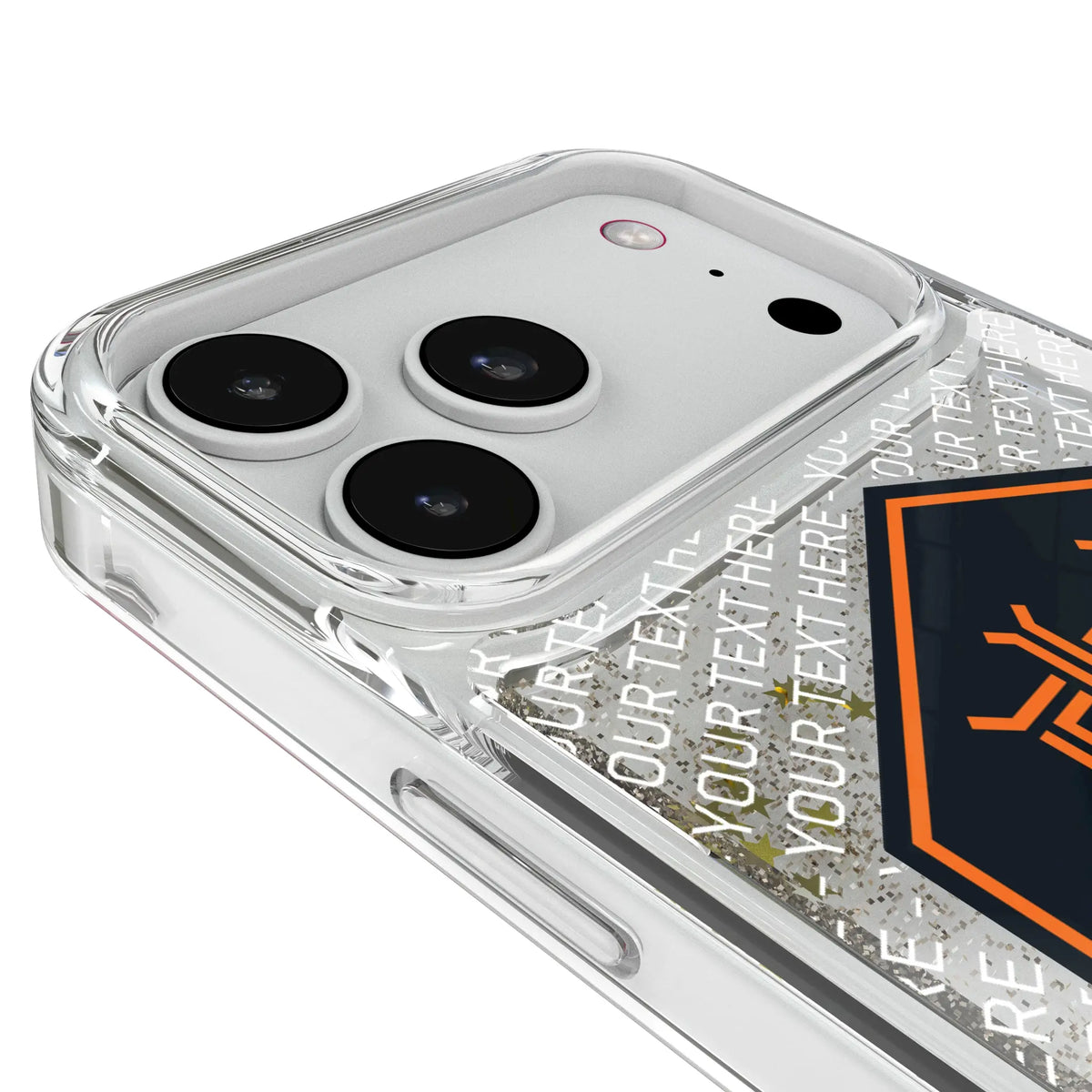 Houston Dynamo Personalized EndZone Plus iPhone Glitter Phone Case for Apple iPhone - Detail#Device_iPhone 18 Pro Max