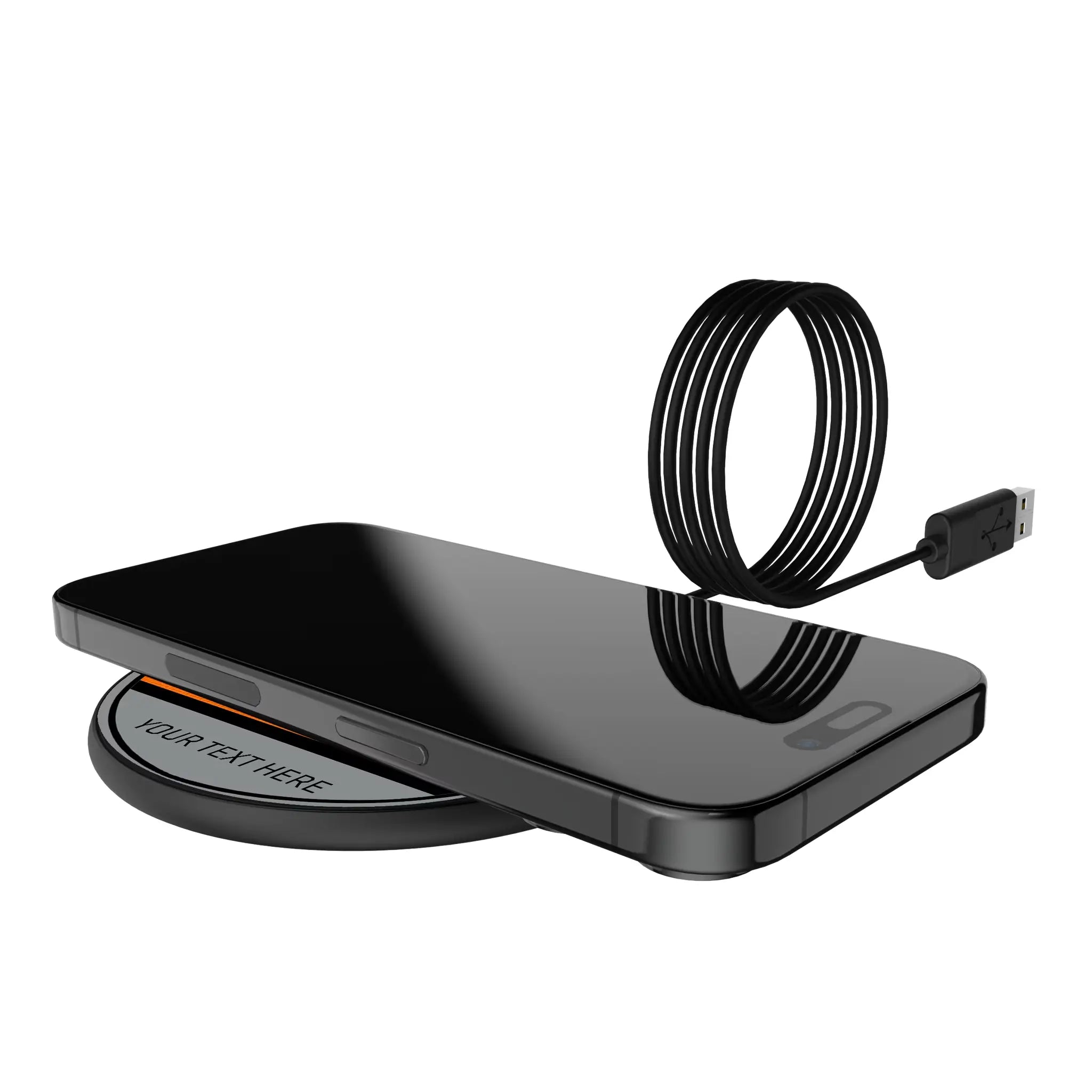 Houston Dynamo Personalized Endzone Solid 15-Watt Wireless Charger - Lifestyle