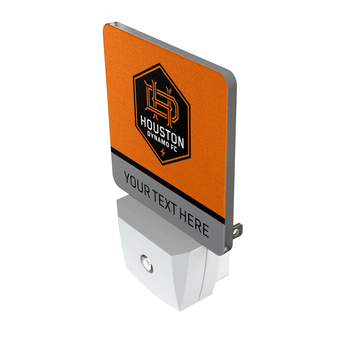 Houston Dynamo Personalized Endzone Solid Night Light 2-Pack - Isometric View