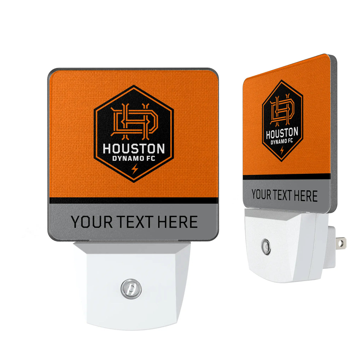 Houston Dynamo Personalized Endzone Solid Night Light 2-Pack