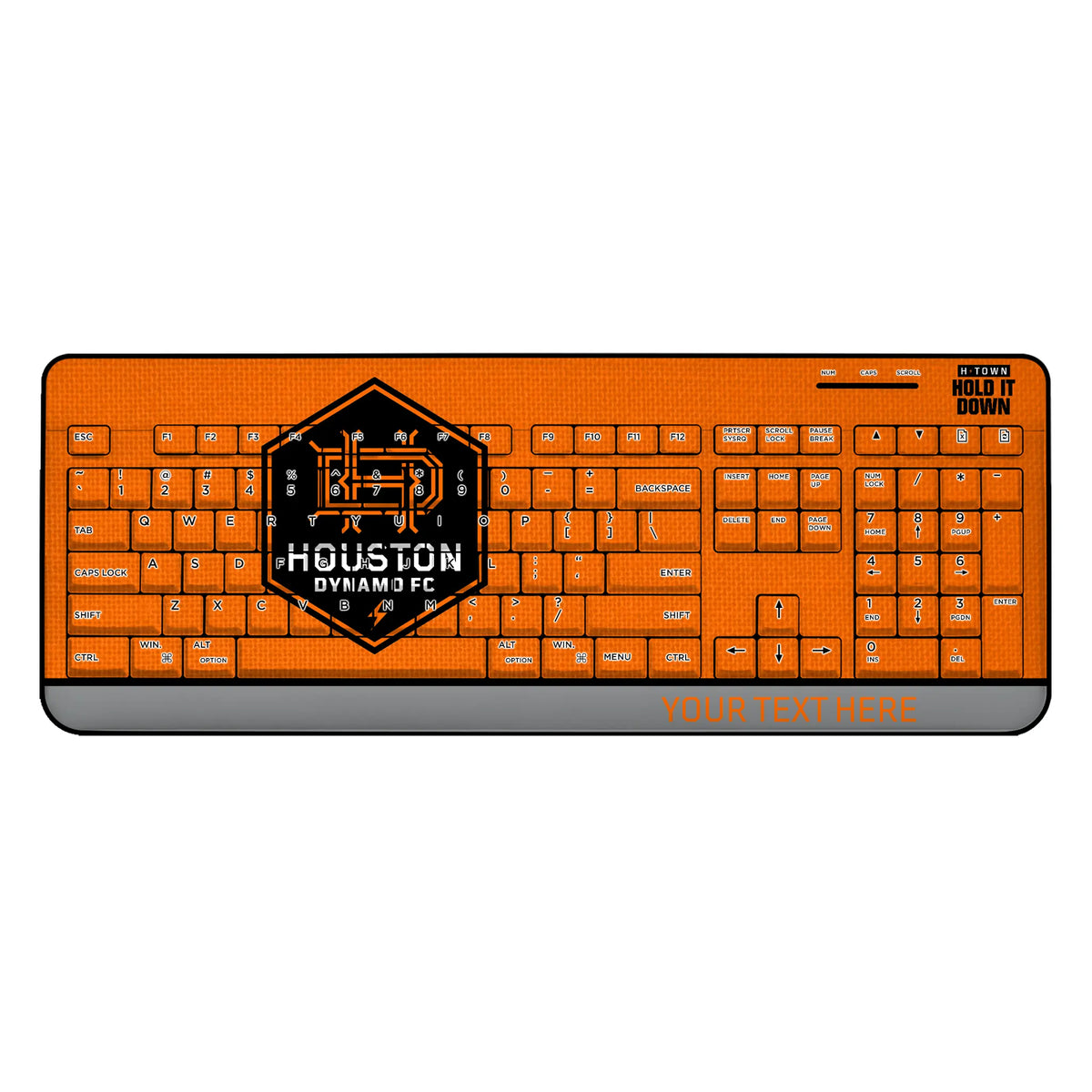 Houston Dynamo Personalized Endzone Solid Wireless USB Keyboard