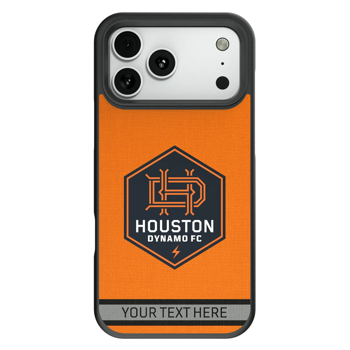 Houston Dynamo Personalized Stripe Bump Phone Case for Apple iPhone