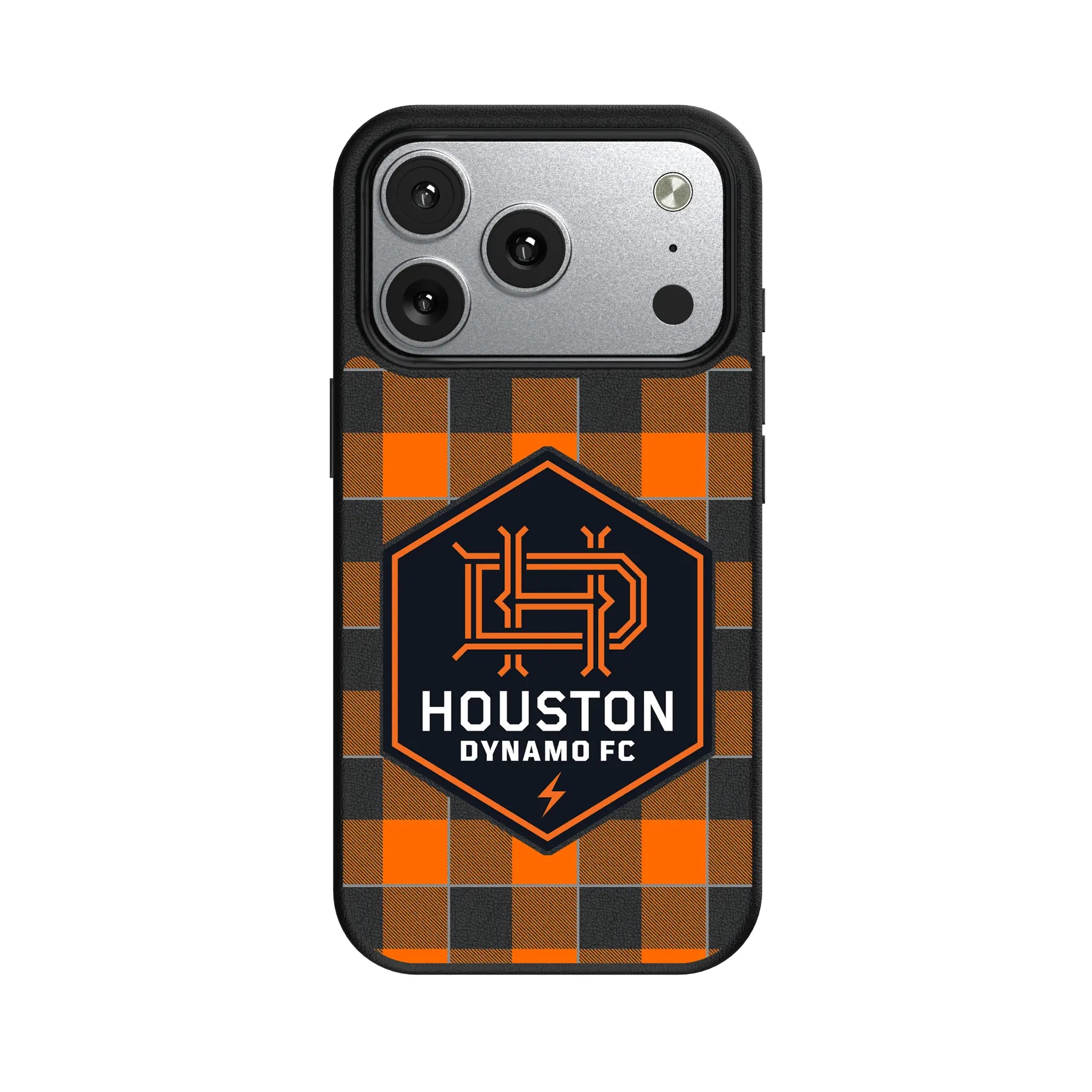 Houston Dynamo Plaid iPhone MagSafe Compatible Phone Case for Apple iPhone#Device_iPhone 17 Pro