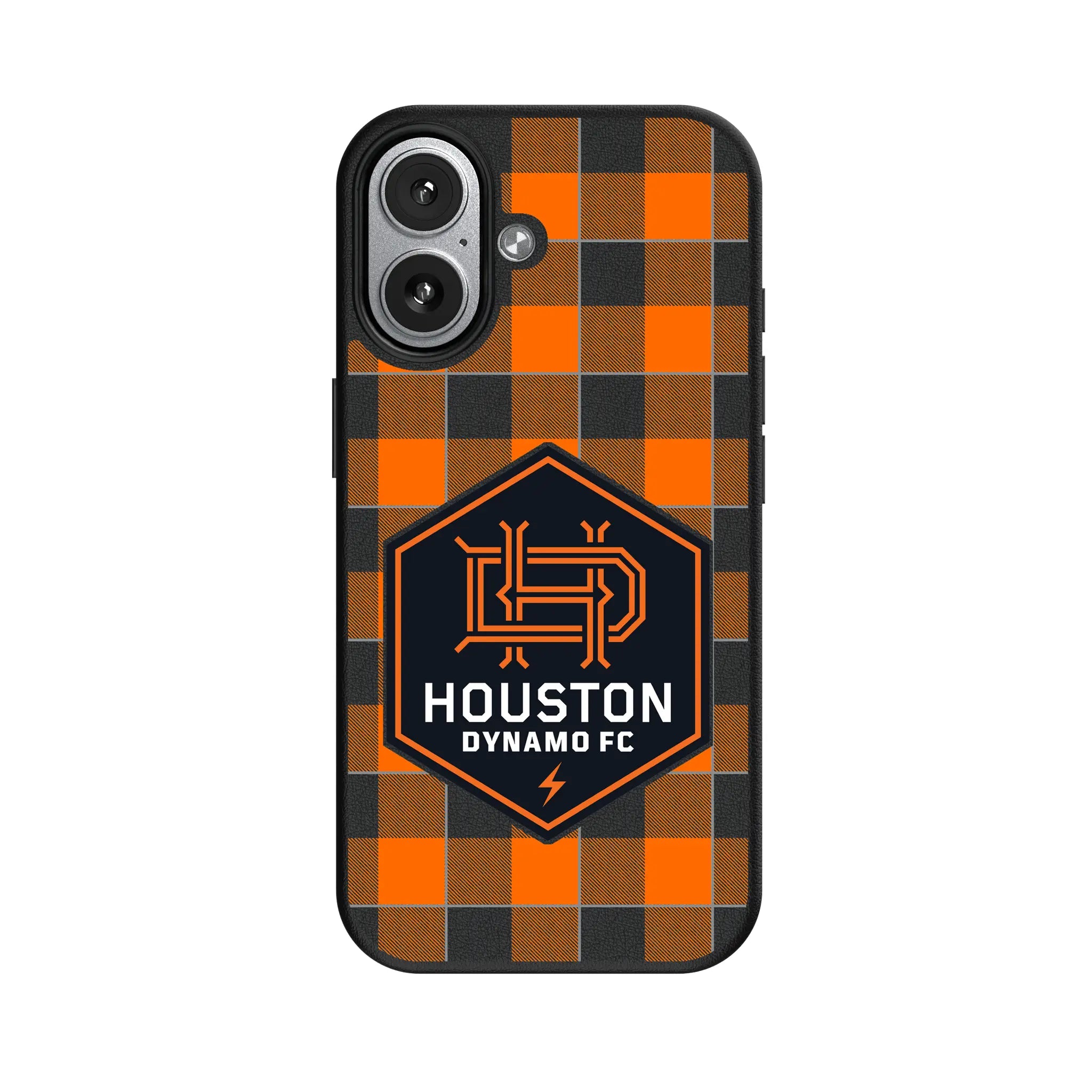 Houston Dynamo Plaid iPhone MagSafe Compatible Phone Case for Apple iPhone#Device_iPhone 17