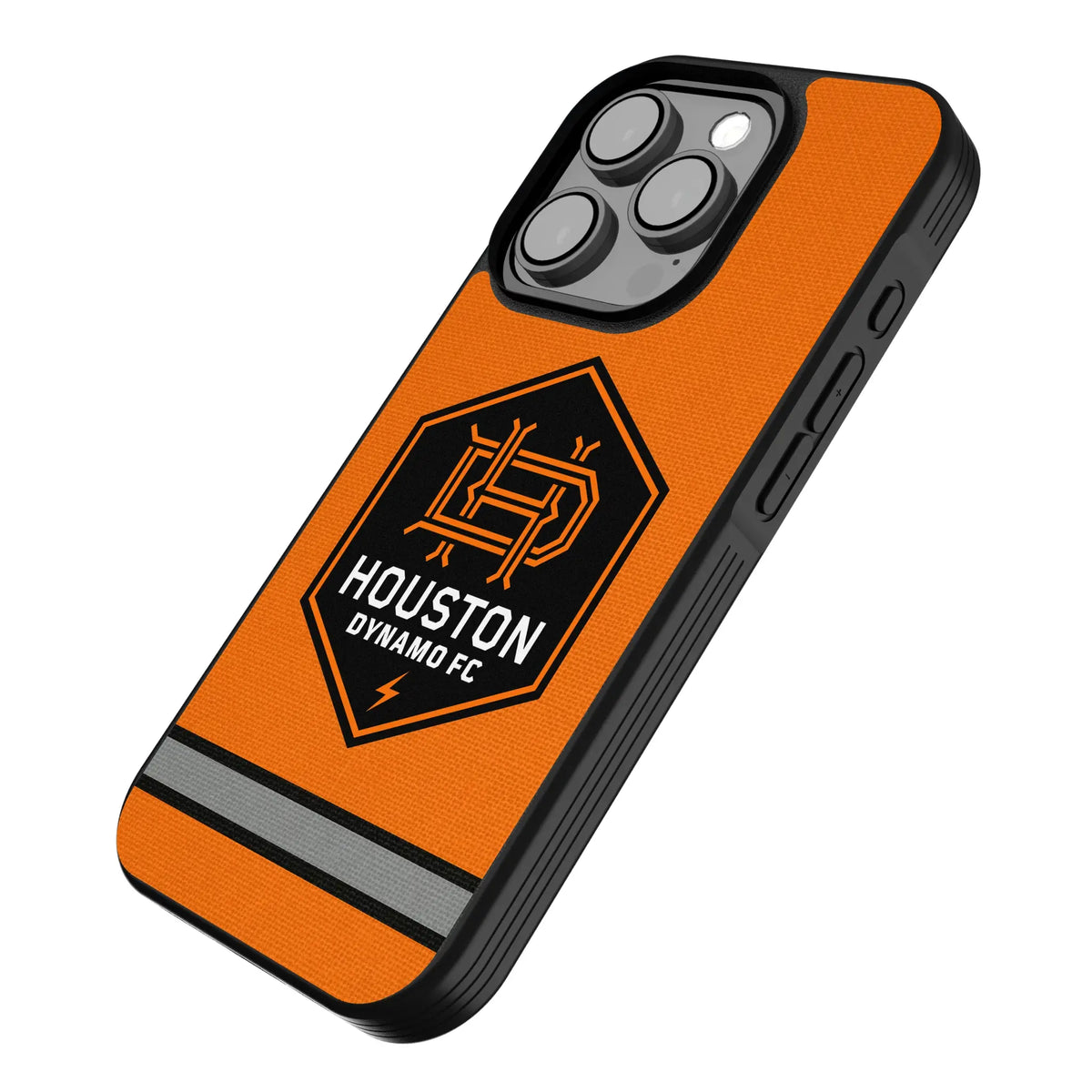 Houston Dynamo Stripe iPhone Bump Phone Case for Apple iPhone - Isometric View