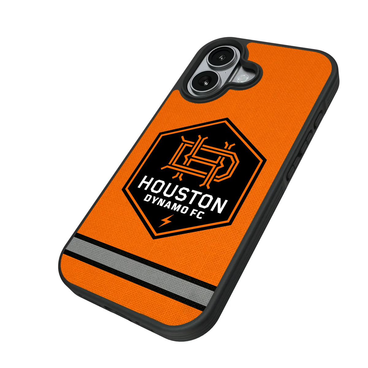 Houston Dynamo Stripe iPhone Bump Phone Case for Apple iPhone - Isometric View#Device_iPhone 17