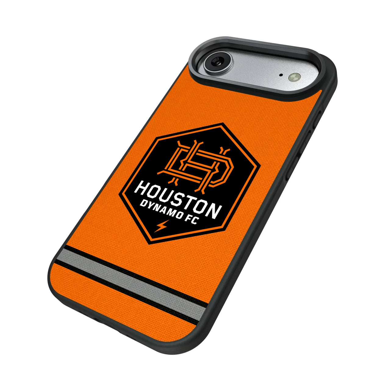 Houston Dynamo Stripe iPhone Bump Phone Case for Apple iPhone - Isometric View#Device_iPhone Air