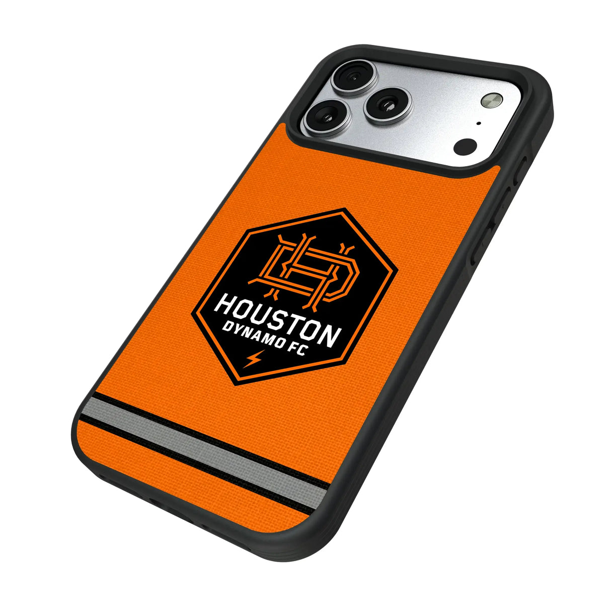 Houston Dynamo Stripe iPhone Bump Phone Case for Apple iPhone - Isometric View#Device_iPhone 17 Pro Max