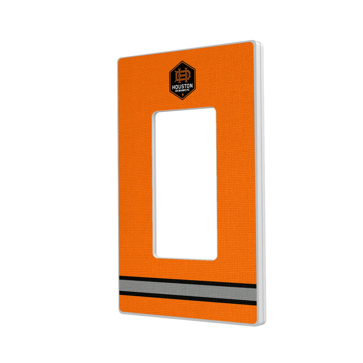 Houston Dynamo Stripe Hidden-Screw Light Switch Plate#Style_Single Rocker