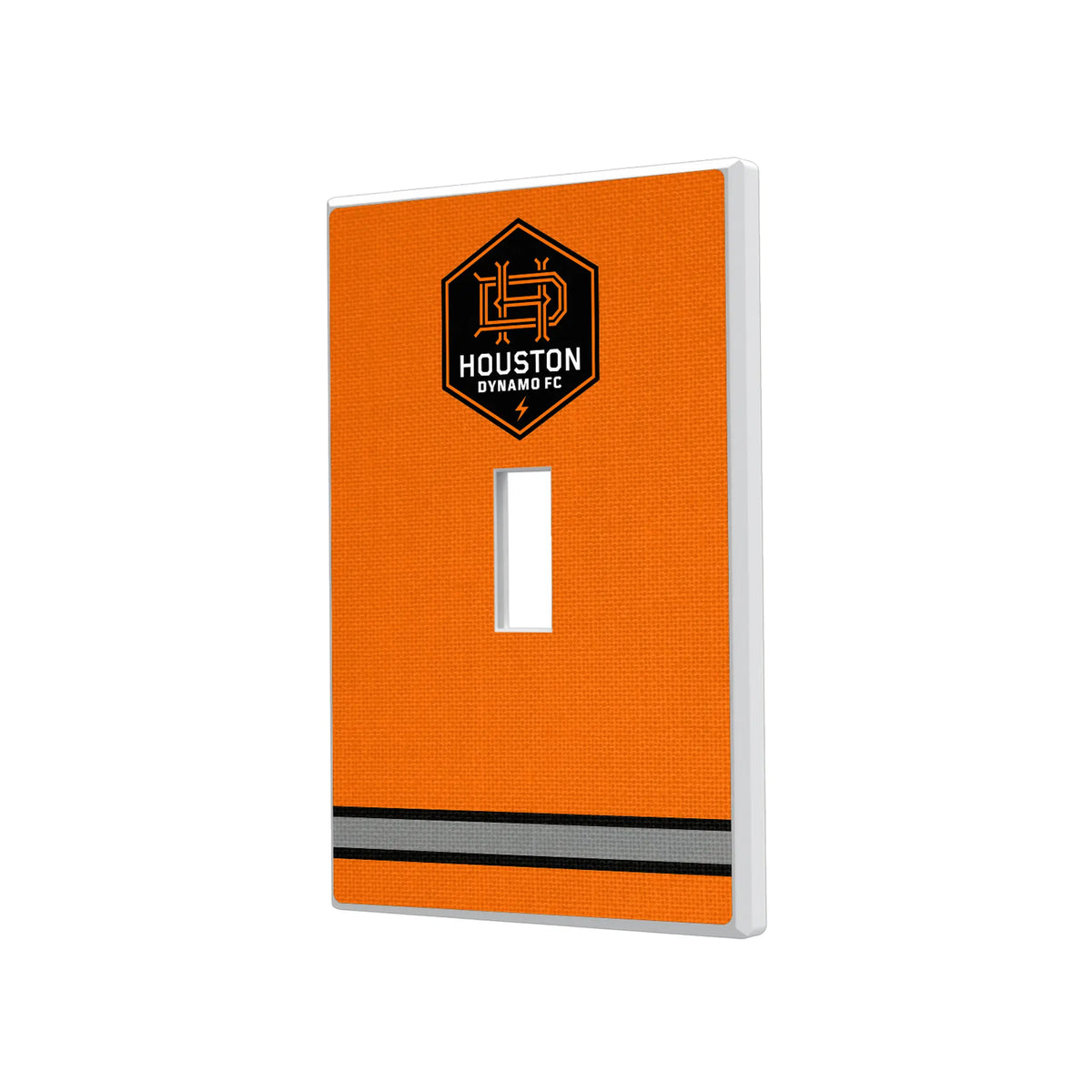 Houston Dynamo Stripe Hidden-Screw Light Switch Plate#Style_Single Toggle