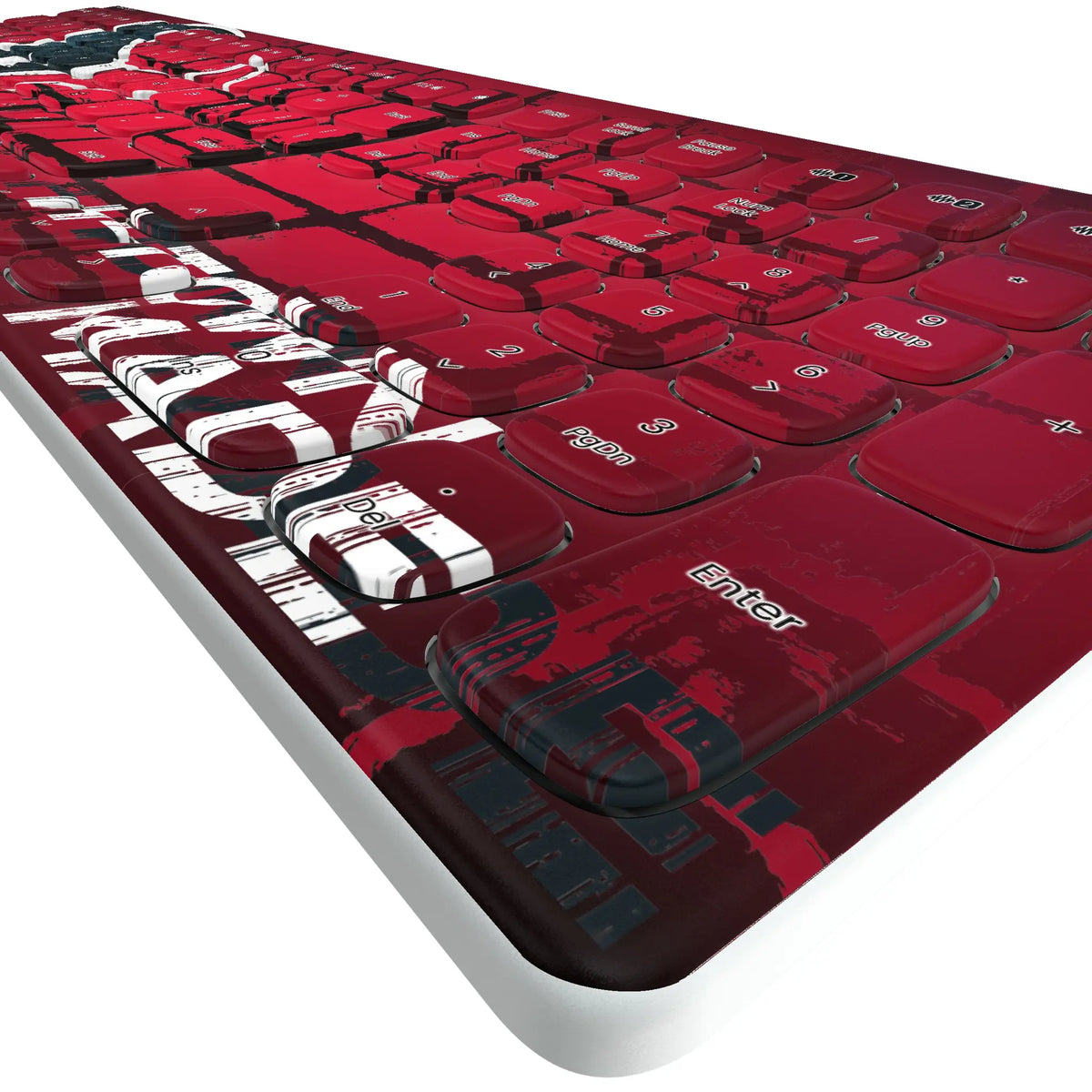 Houston Texans Brick KKB605 Curved Wireless Keyboard - Detail