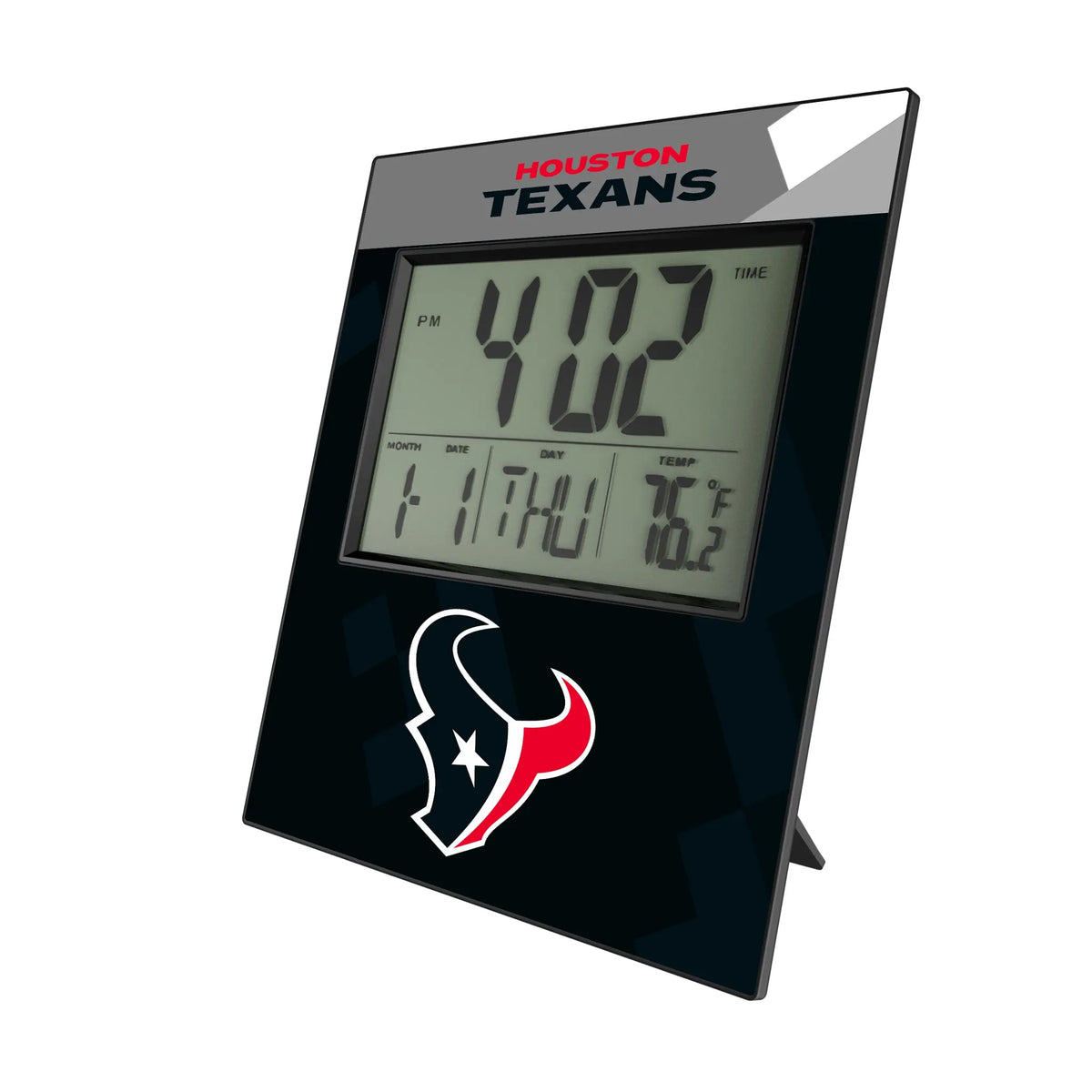 Houston Texans Color Block Wall Clock