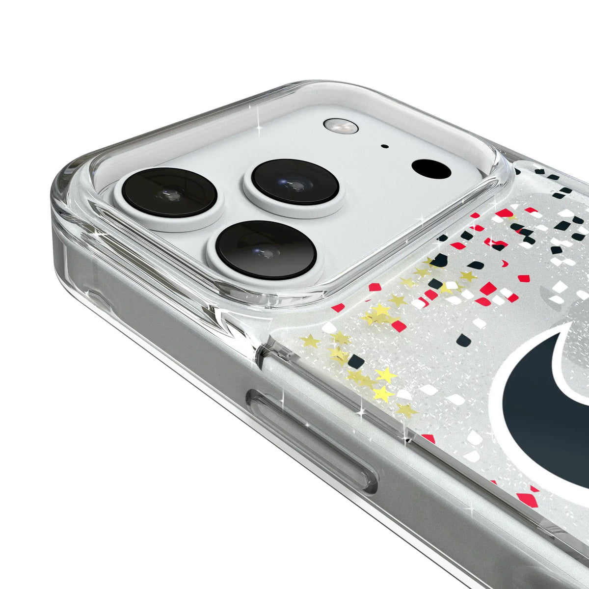 Houston Texans Confetti iPhone Glitter Phone Case for Apple iPhone - Detail#Device_iPhone 18 Pro
