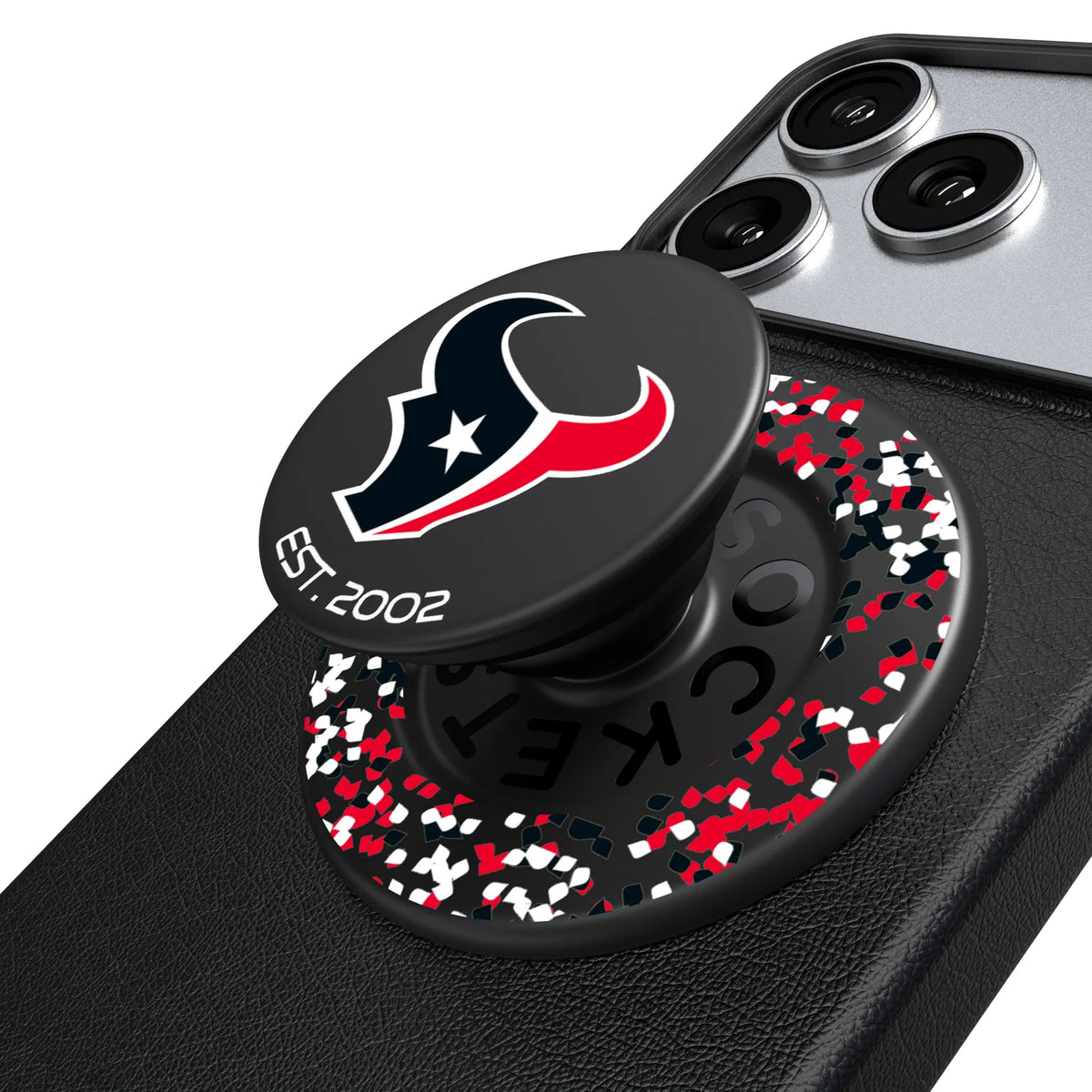 Houston Texans Confetti Popsockets Round Magnetic