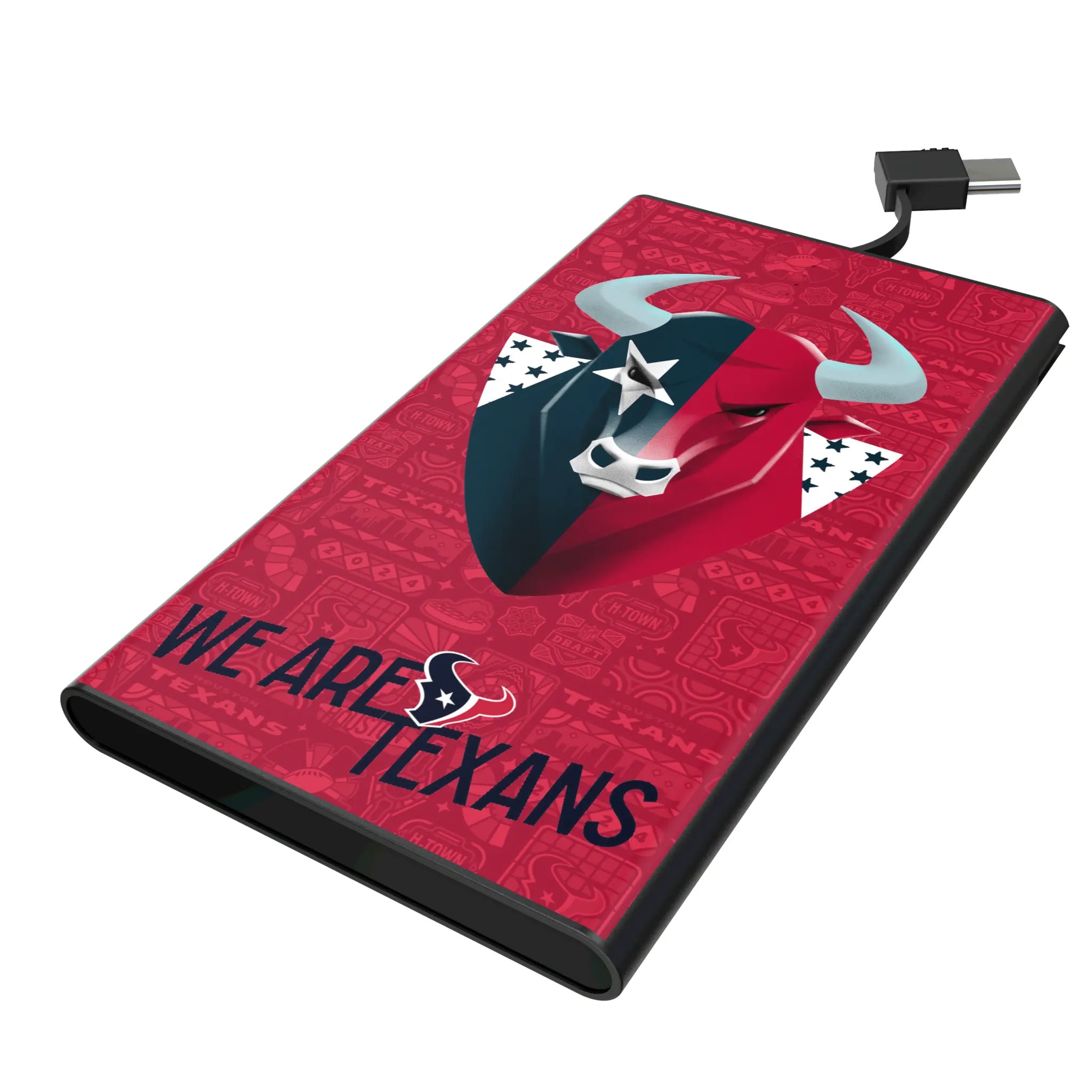 Houston Texans Deco 5000mAh Flat Power Bank