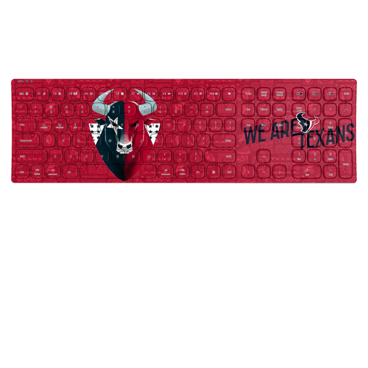 Houston Texans Deco KKB605 Curved Wireless Keyboard