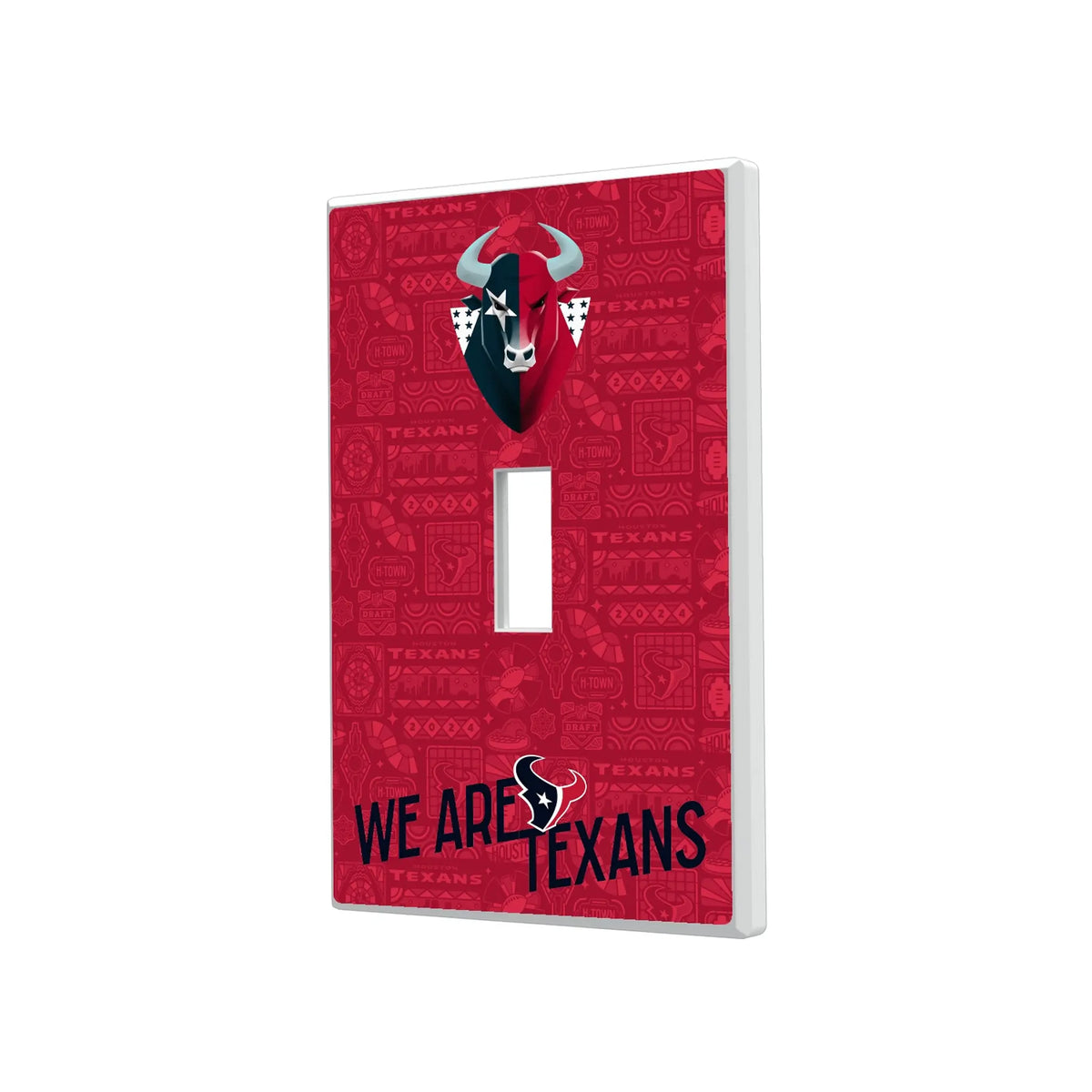 Houston Texans Deco Hidden-Screw Light Switch Plate#Style_Single Toggle