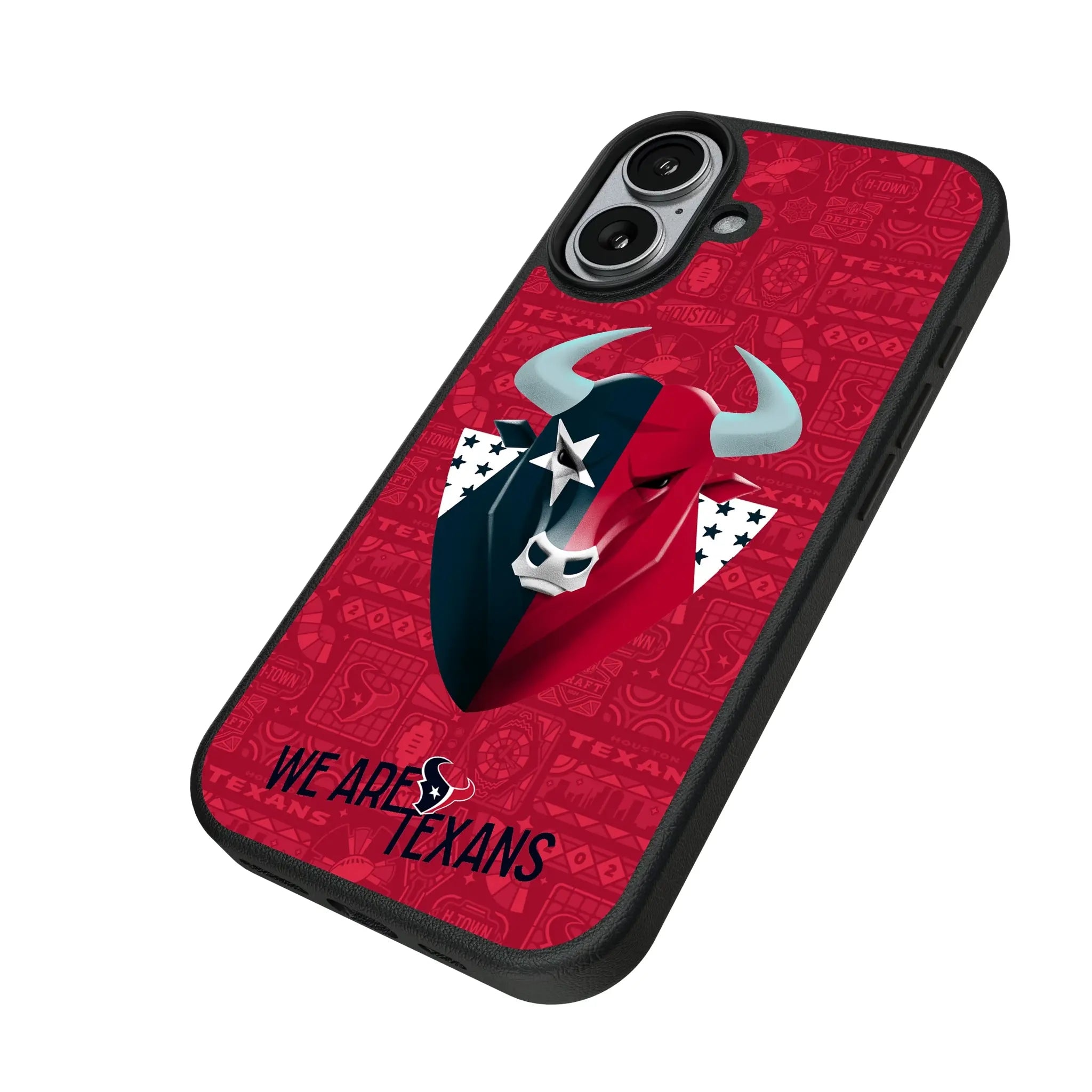 Houston Texans Deco iPhone MagSafe Compatible Phone Case for Apple iPhone - Isometric View#Device_iPhone 17