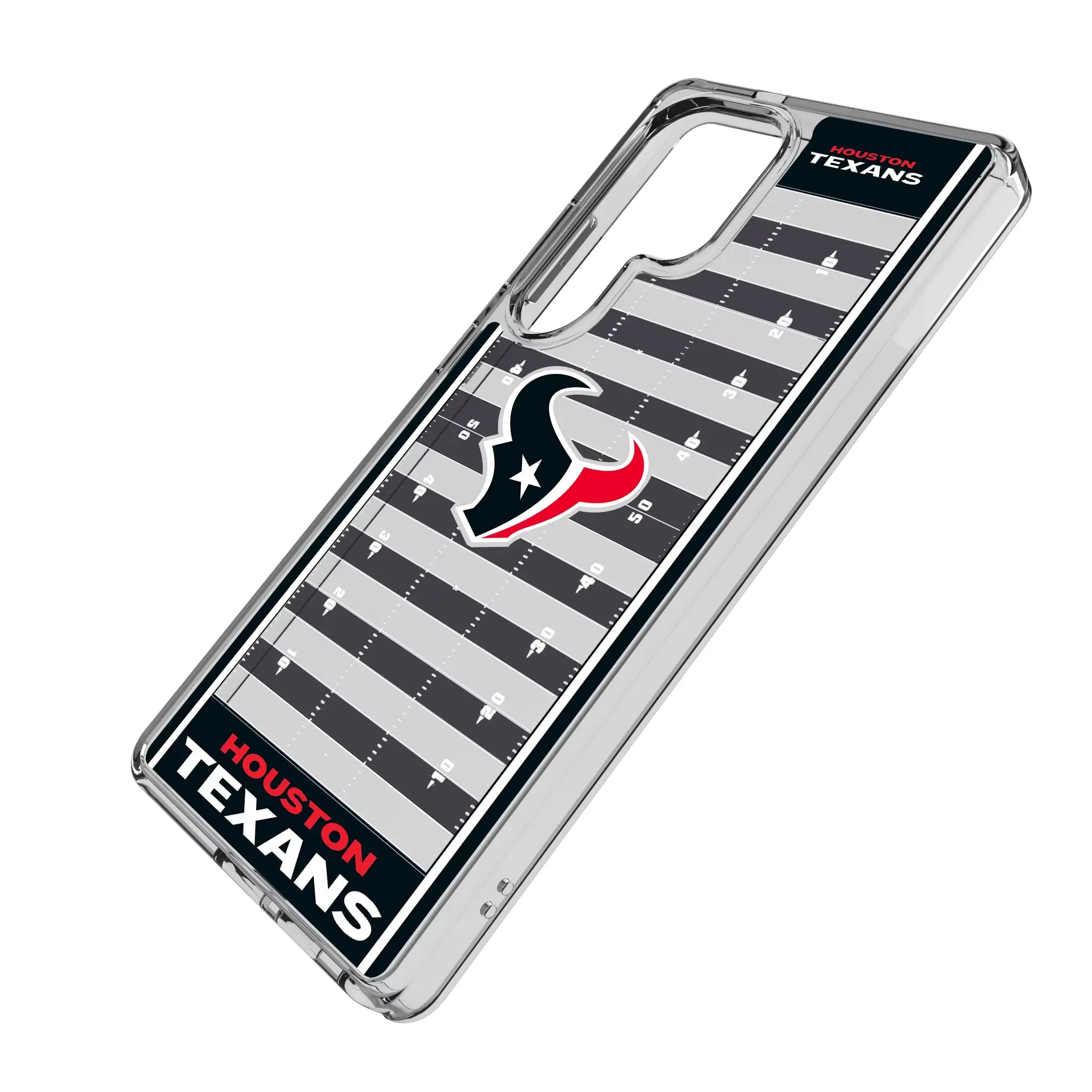 Houston Texans Field Galaxy Clear Phone Case for Samsung Galaxy - Isometric View#Device_Galaxy S25 Ultra