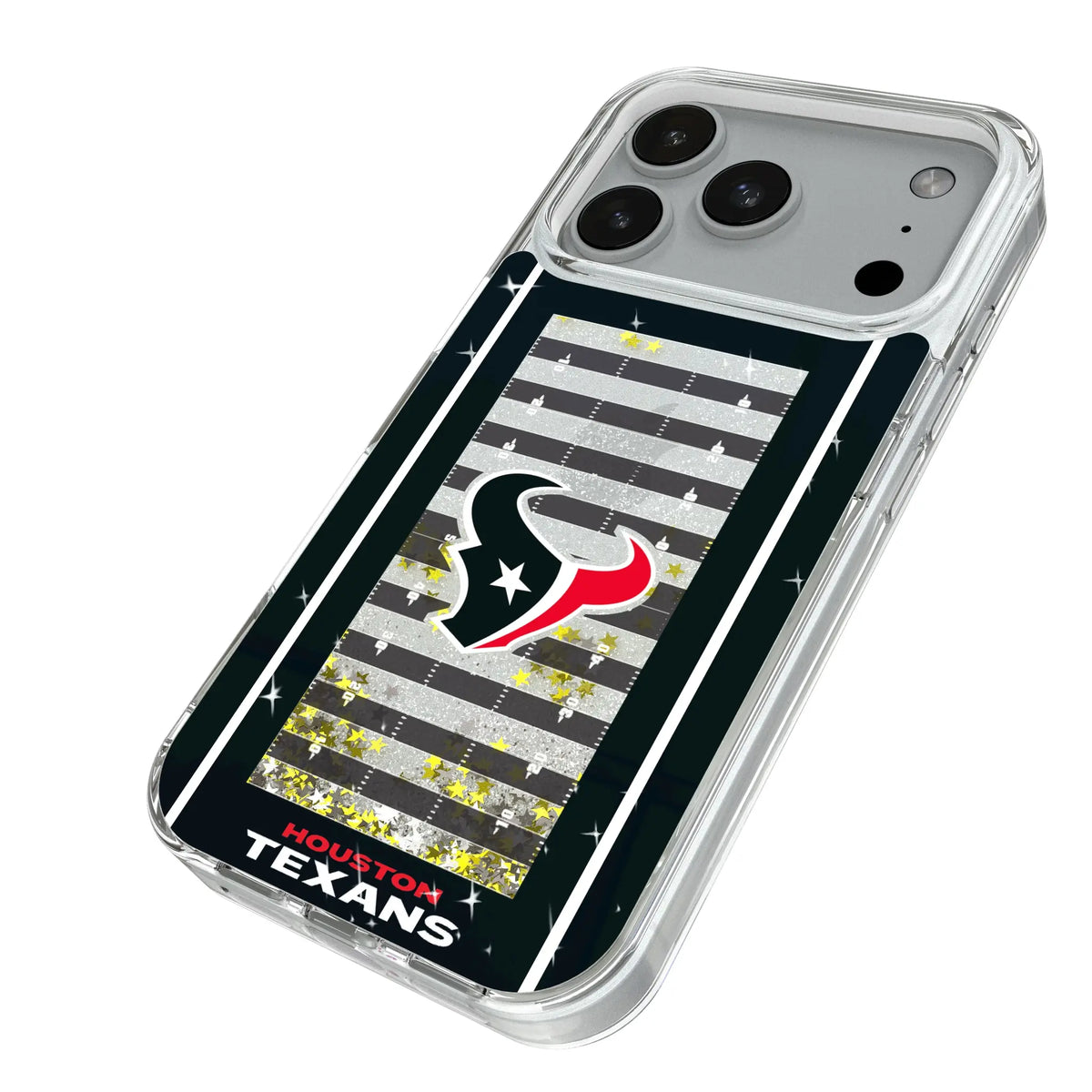 Houston Texans Field iPhone Glitter Phone Case for Apple iPhone - Isometric View#Device_iPhone 18 Pro