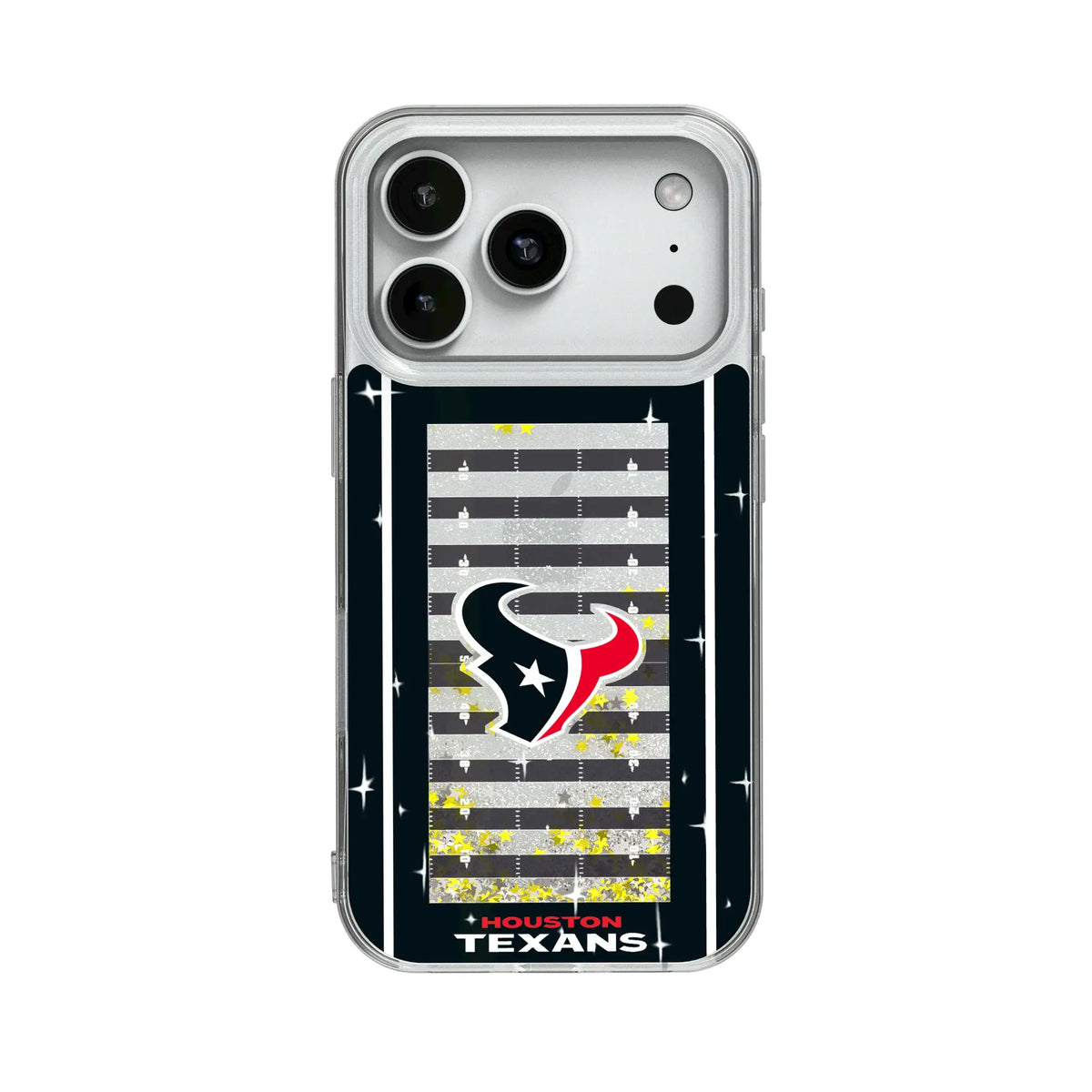 Houston Texans Field Glitter Phone Case for Apple iPhone