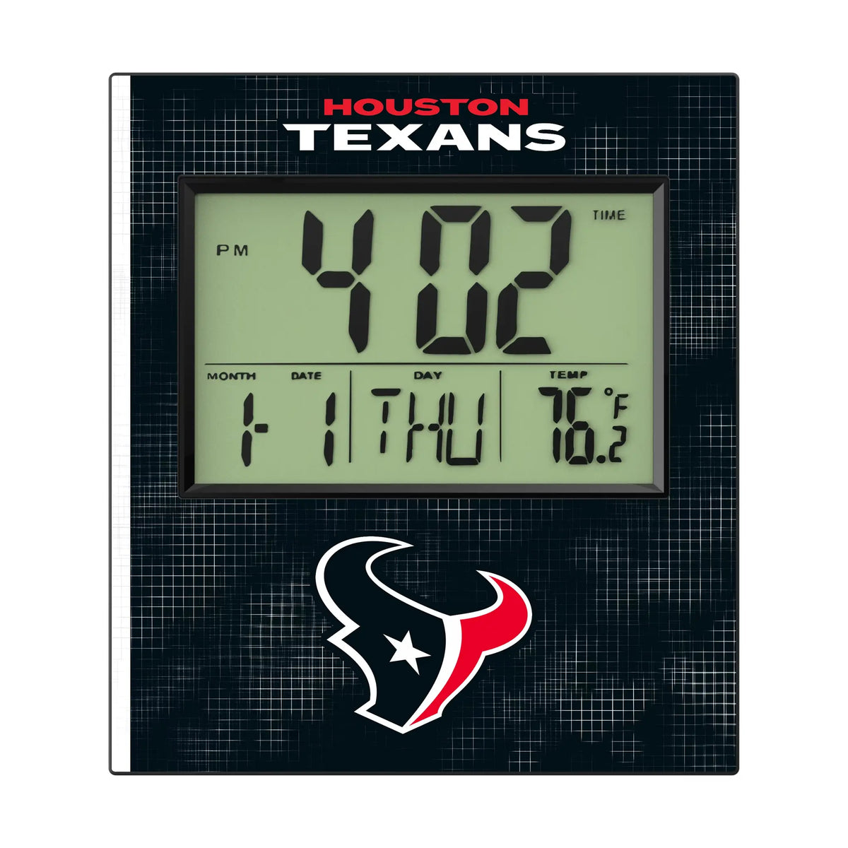 Houston Texans Hatch Wall Clock