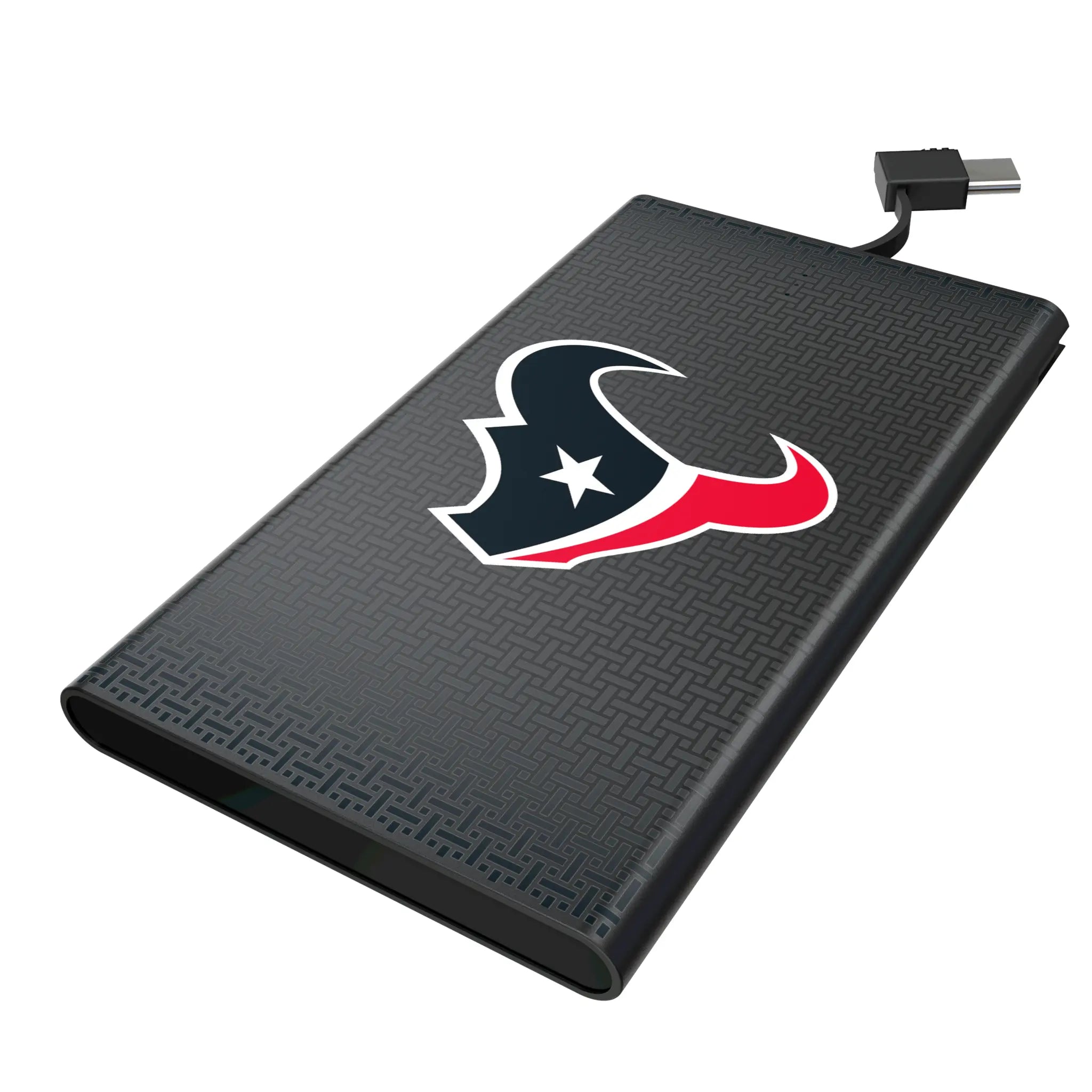 Houston Texans Linen 5000mAh Flat Power Bank