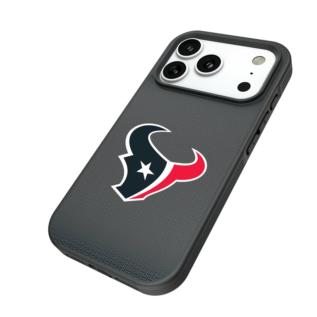Houston Texans Linen iPhone Bump Phone Case for Apple iPhone - Isometric View#Device_iPhone 18 Pro