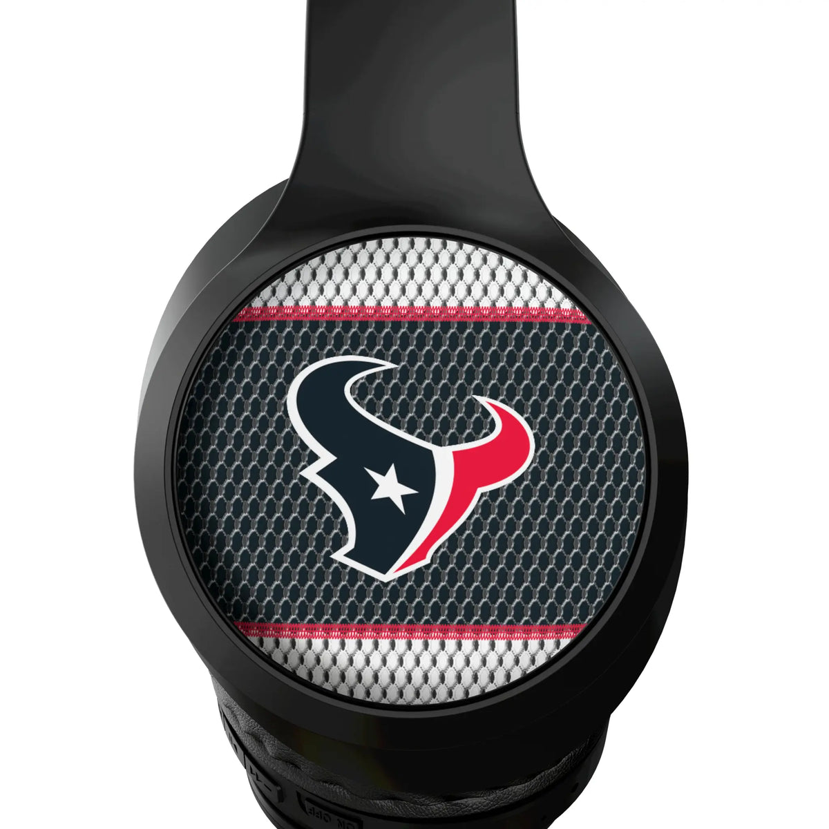 Houston Texans Mesh Wireless Over-Ear Headphones With Case - Detail