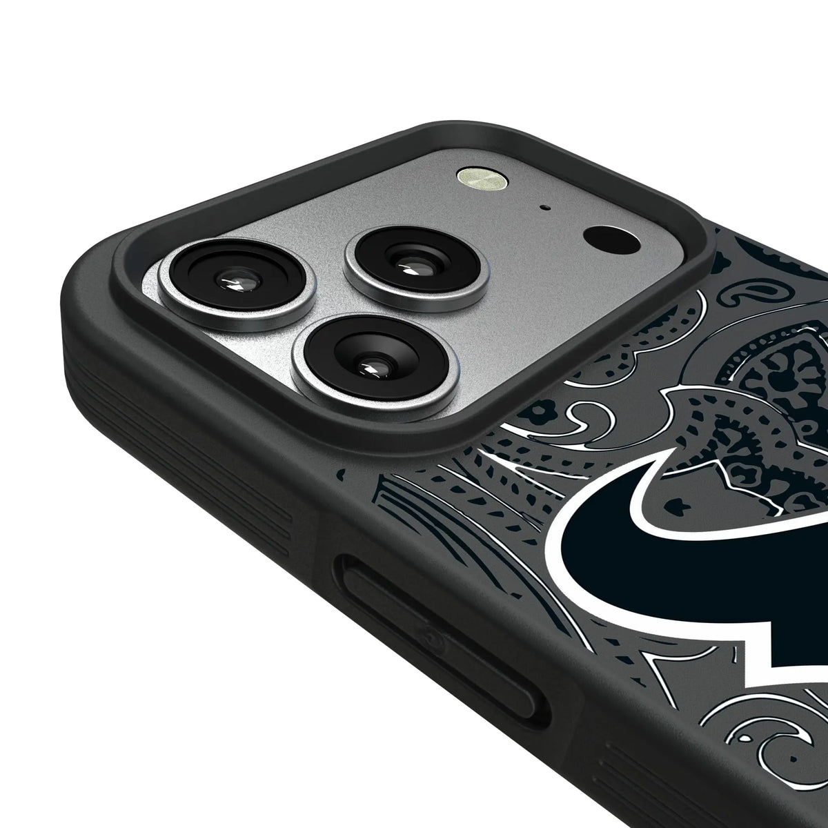 Houston Texans Paisley iPhone Bump Phone Case for Apple iPhone - Detail#Device_iPhone 17 Pro