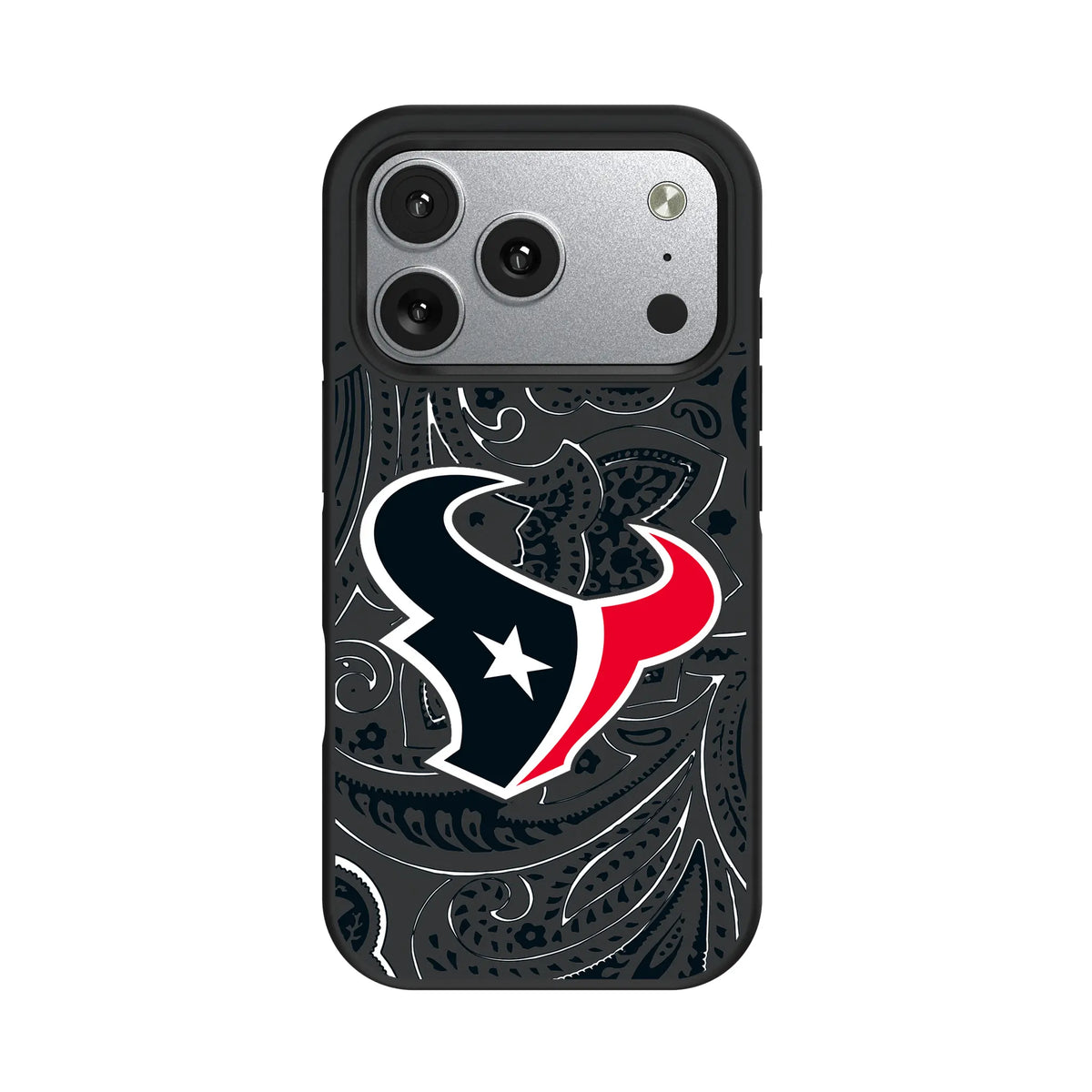 Houston Texans Paisley iPhone Bump Phone Case for Apple iPhone#Device_iPhone 17 Pro