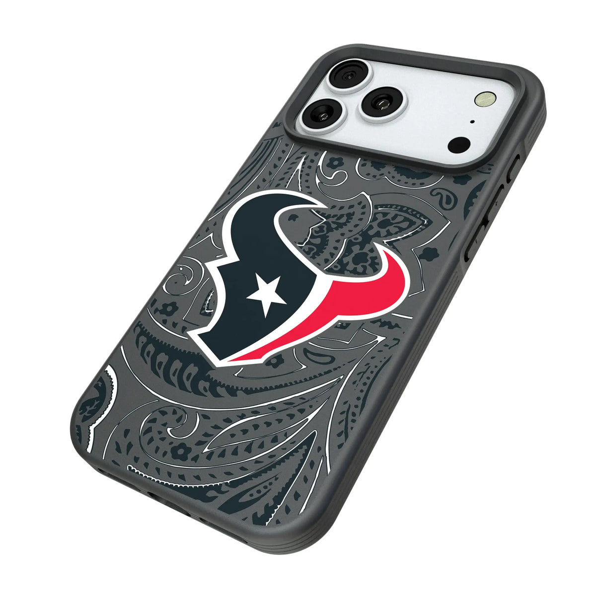 Houston Texans Paisley iPhone Bump Phone Case for Apple iPhone - Isometric View#Device_iPhone 18 Pro Max