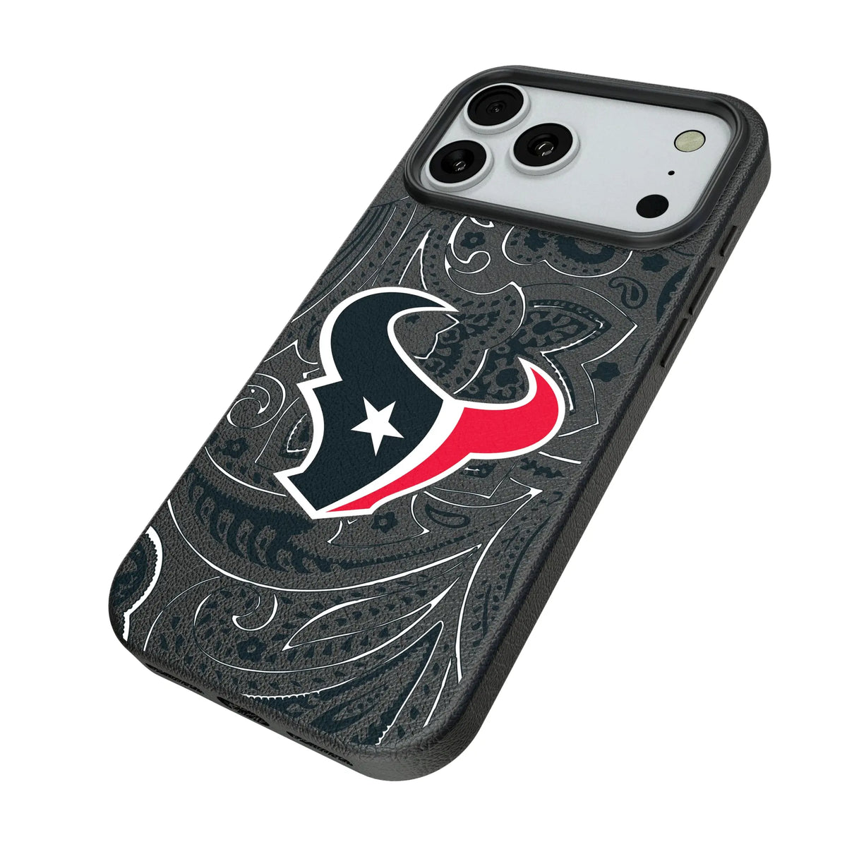 Houston Texans Paisley iPhone MagSafe Compatible Phone Case for Apple iPhone - Isometric View#Device_iPhone 18 Pro Max