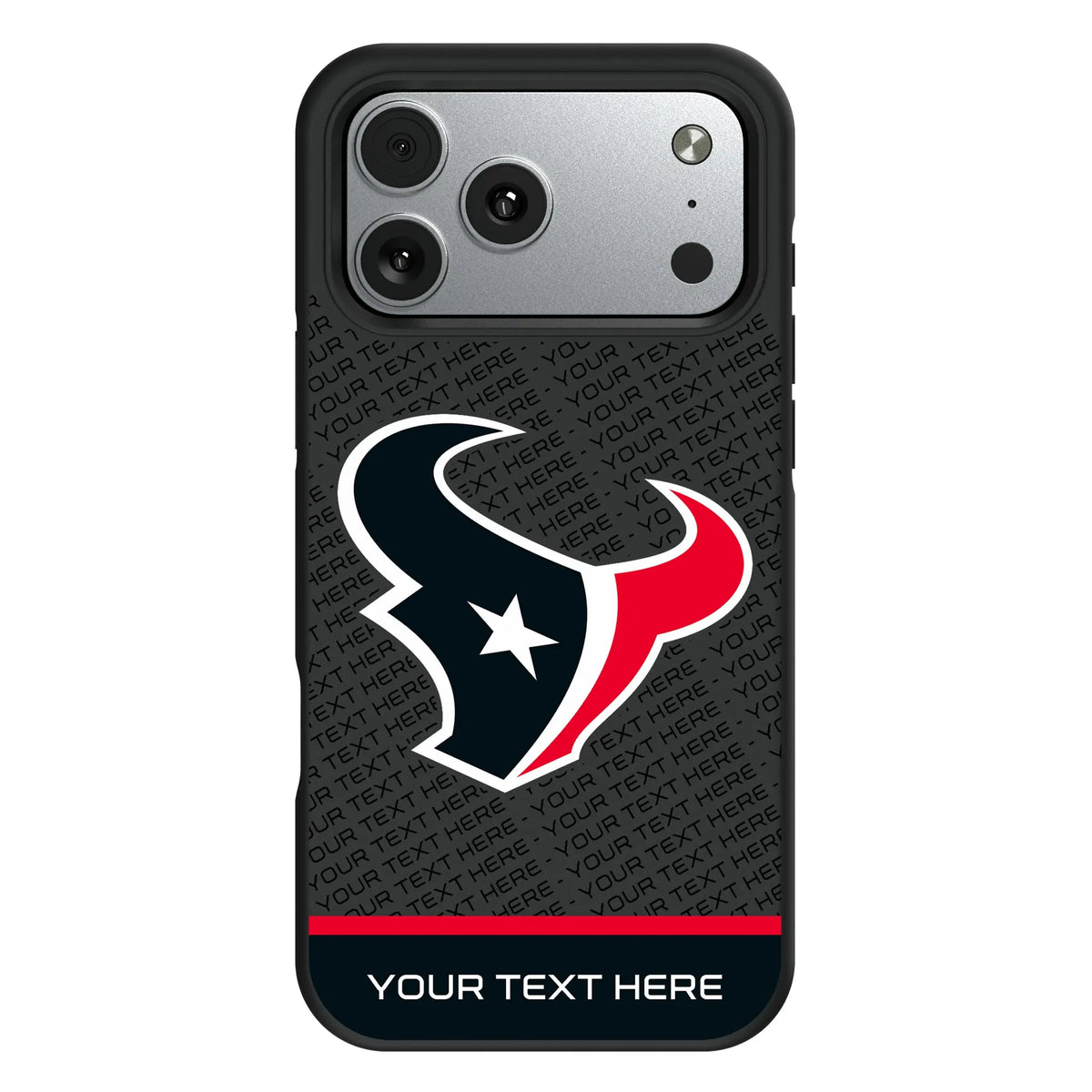 Houston Texans Personalized EndZone Plus iPhone Bump Phone Case for Apple iPhone#Device_iPhone 17 Pro Max